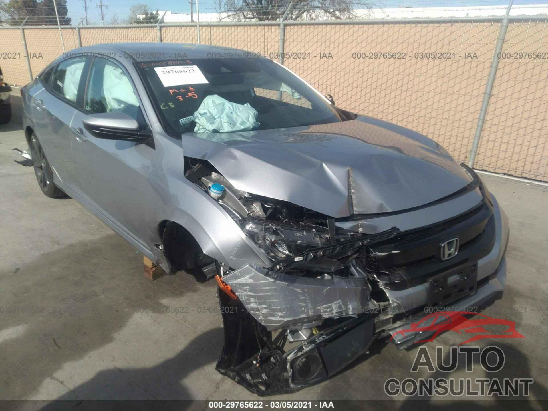 HONDA CIVIC SEDAN 2020 - 19XFC2F85LE214231