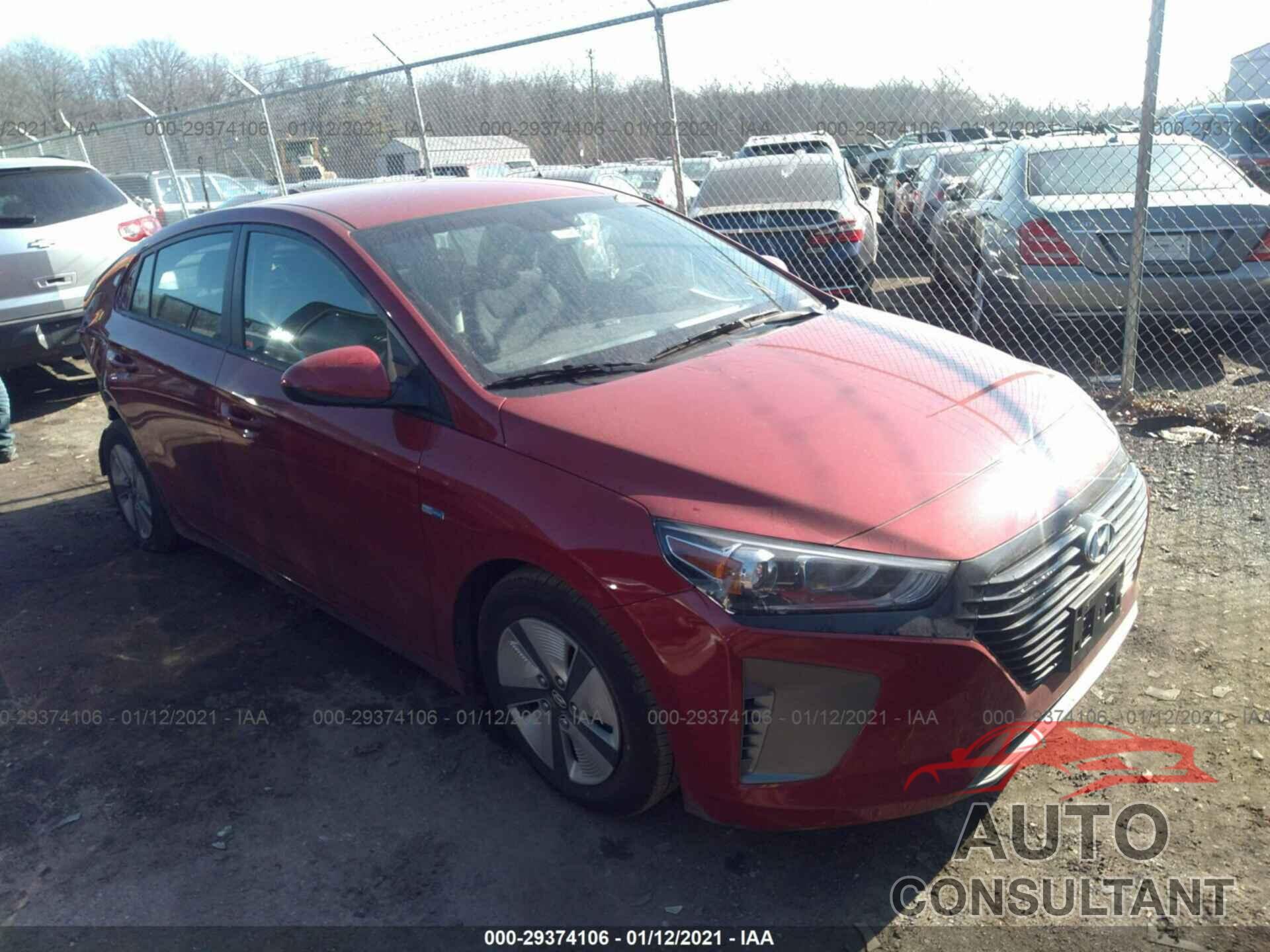 HYUNDAI IONIQ HYBRID 2019 - KMHC65LCXKU173983