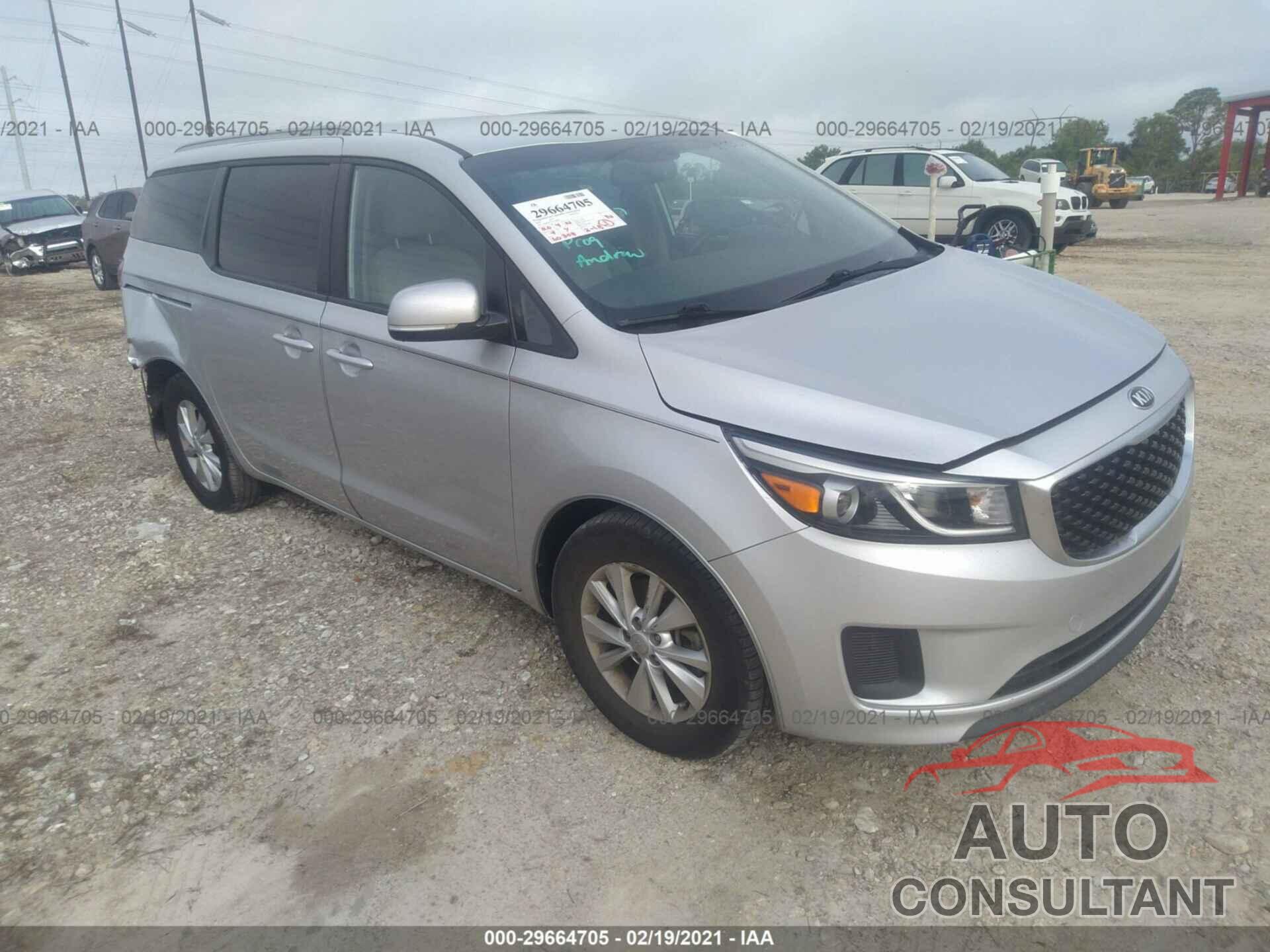 KIA SEDONA 2016 - KNDMB5C19G6198064