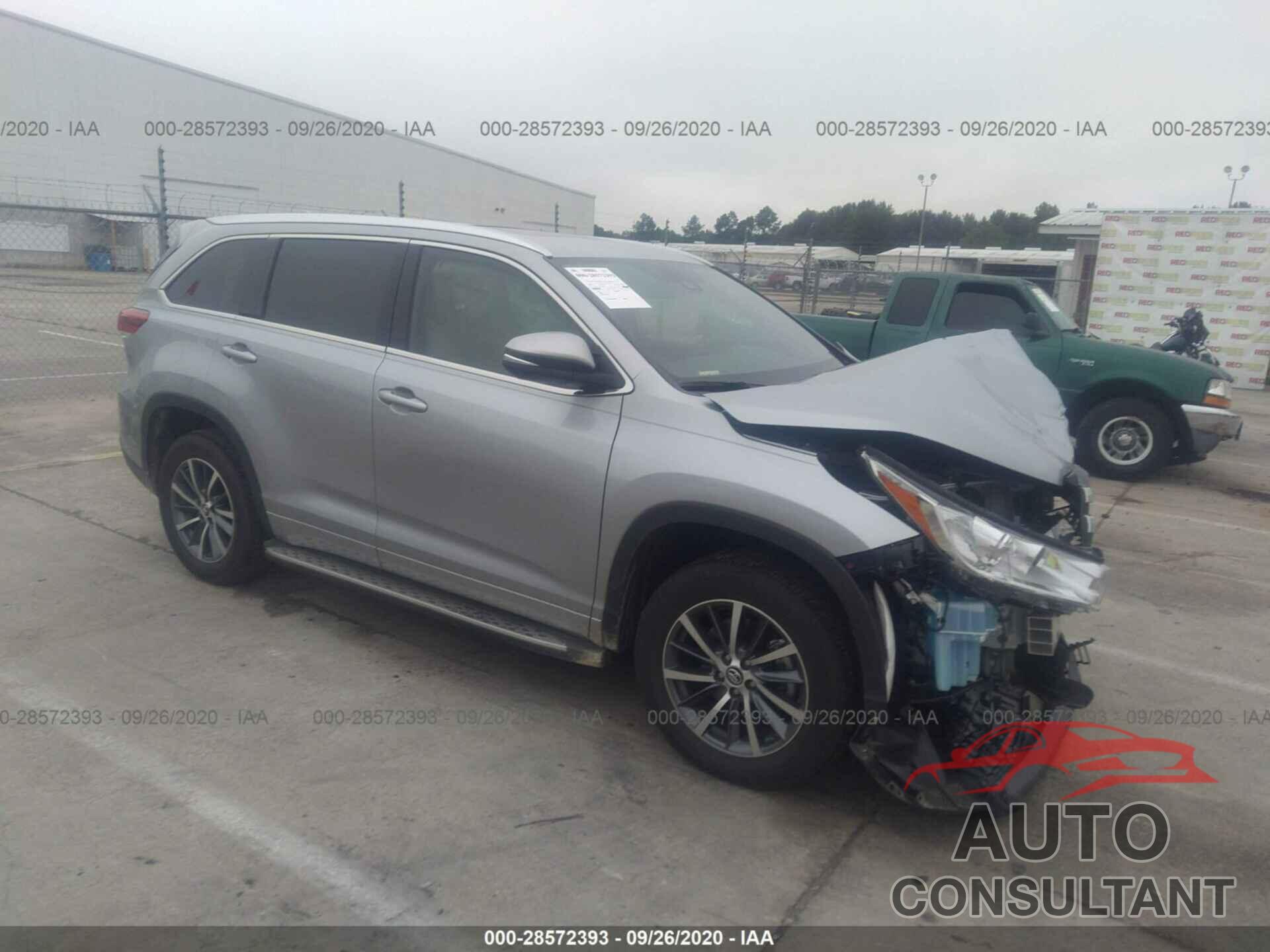 TOYOTA HIGHLANDER 2018 - 5TDKZRFH6JS526681