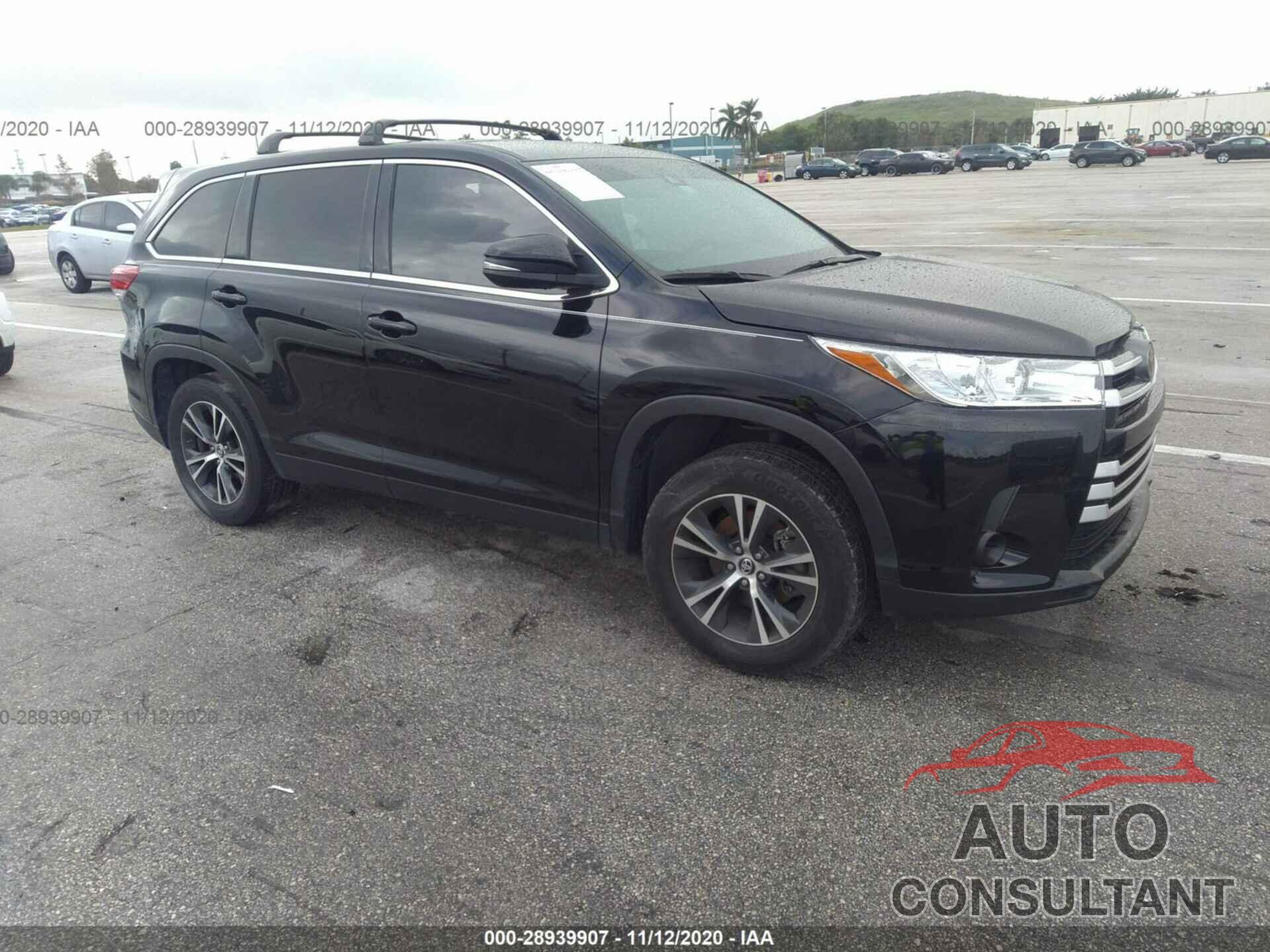 TOYOTA HIGHLANDER 2019 - 5TDZARFH8KS044043