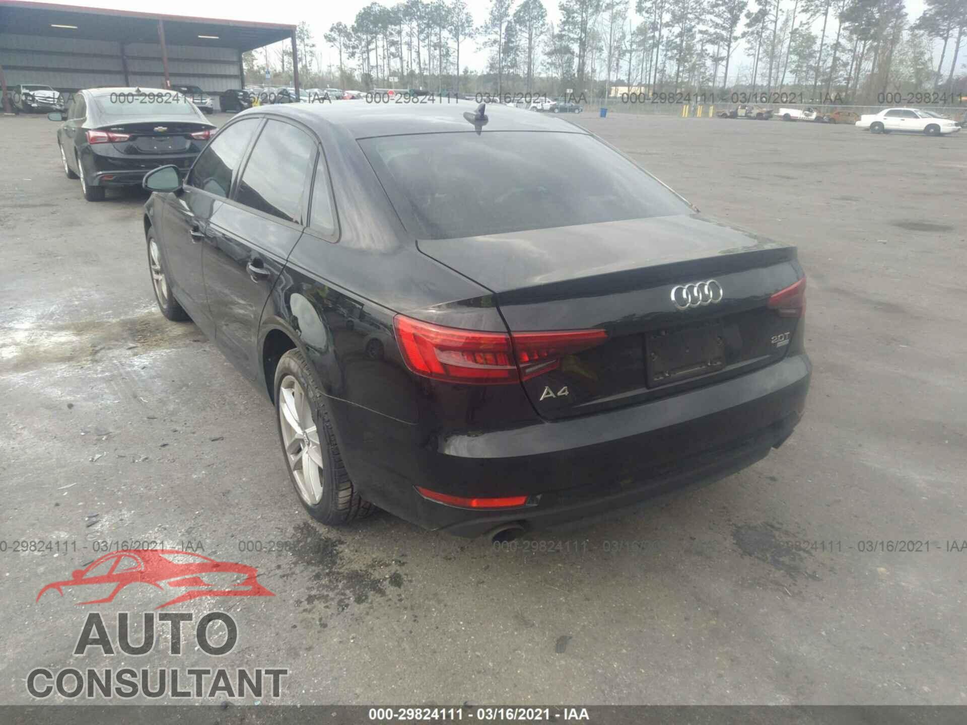 AUDI A4 2017 - WAUGMAF4XHN056994