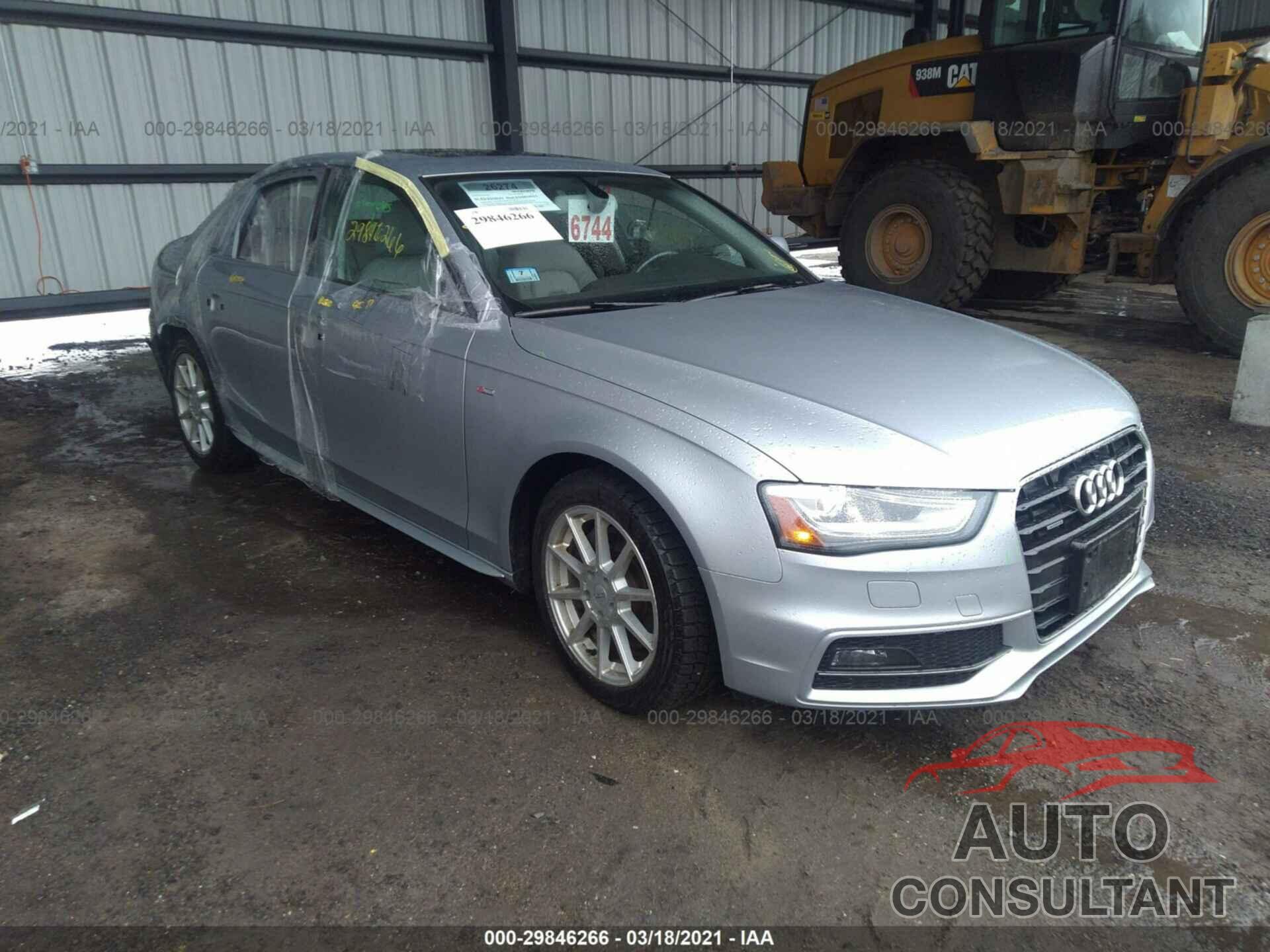 AUDI A4 2016 - WAUDFAFL1GN001384