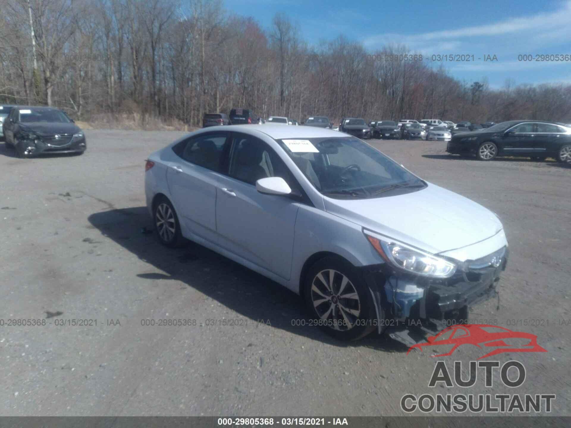 HYUNDAI ACCENT 2017 - KMHCT4AE8HU361109