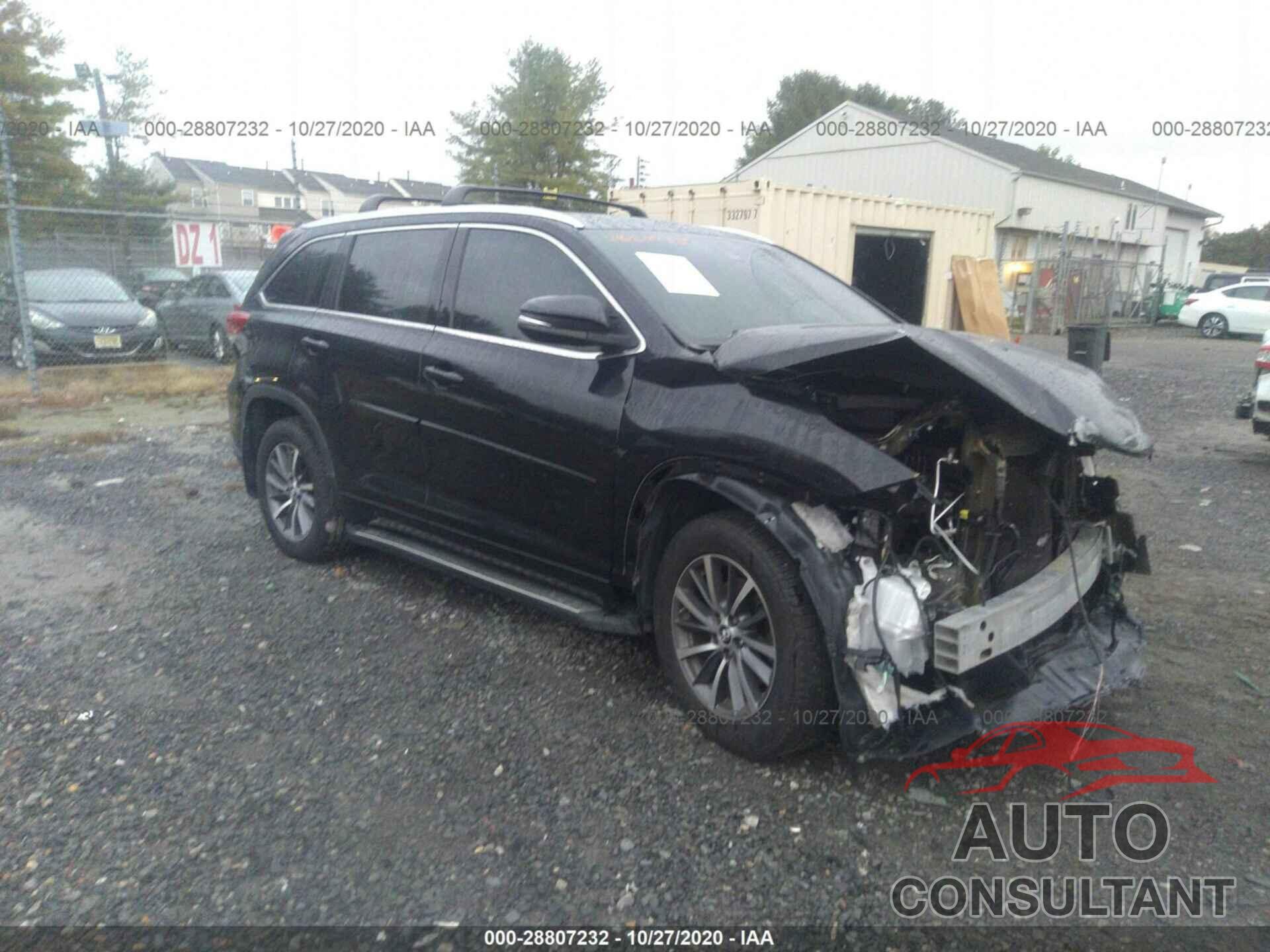 TOYOTA HIGHLANDER 2017 - 5TDJZRFH1HS378848