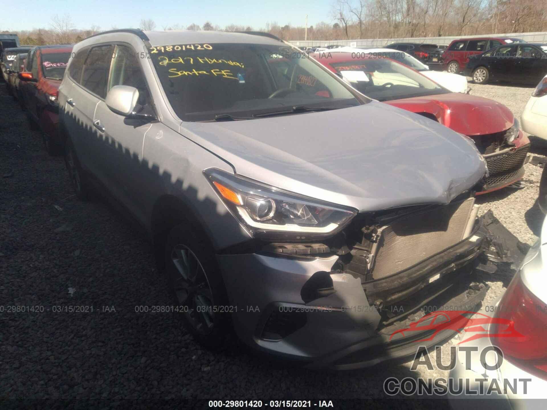 HYUNDAI SANTA FE 2017 - KM8SM4HF6HU224077
