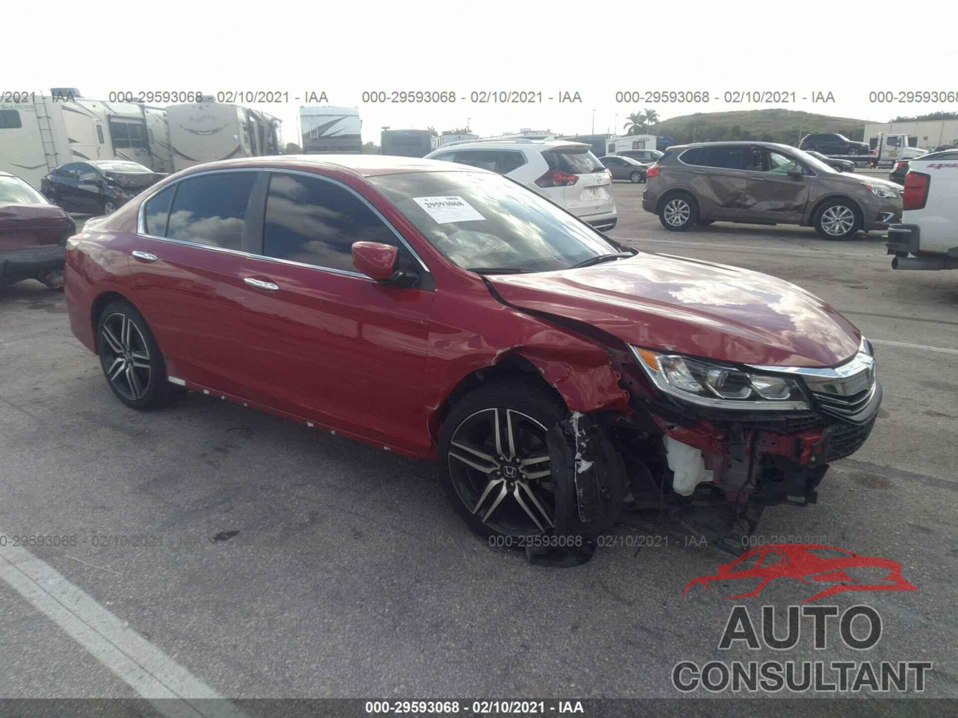 HONDA ACCORD SEDAN 2017 - 1HGCR2F52HA266547