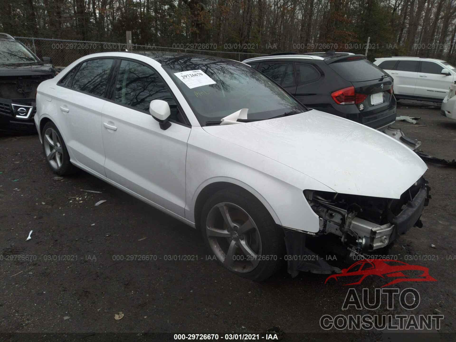 AUDI A3 2016 - WAUA7GFF5G1019083