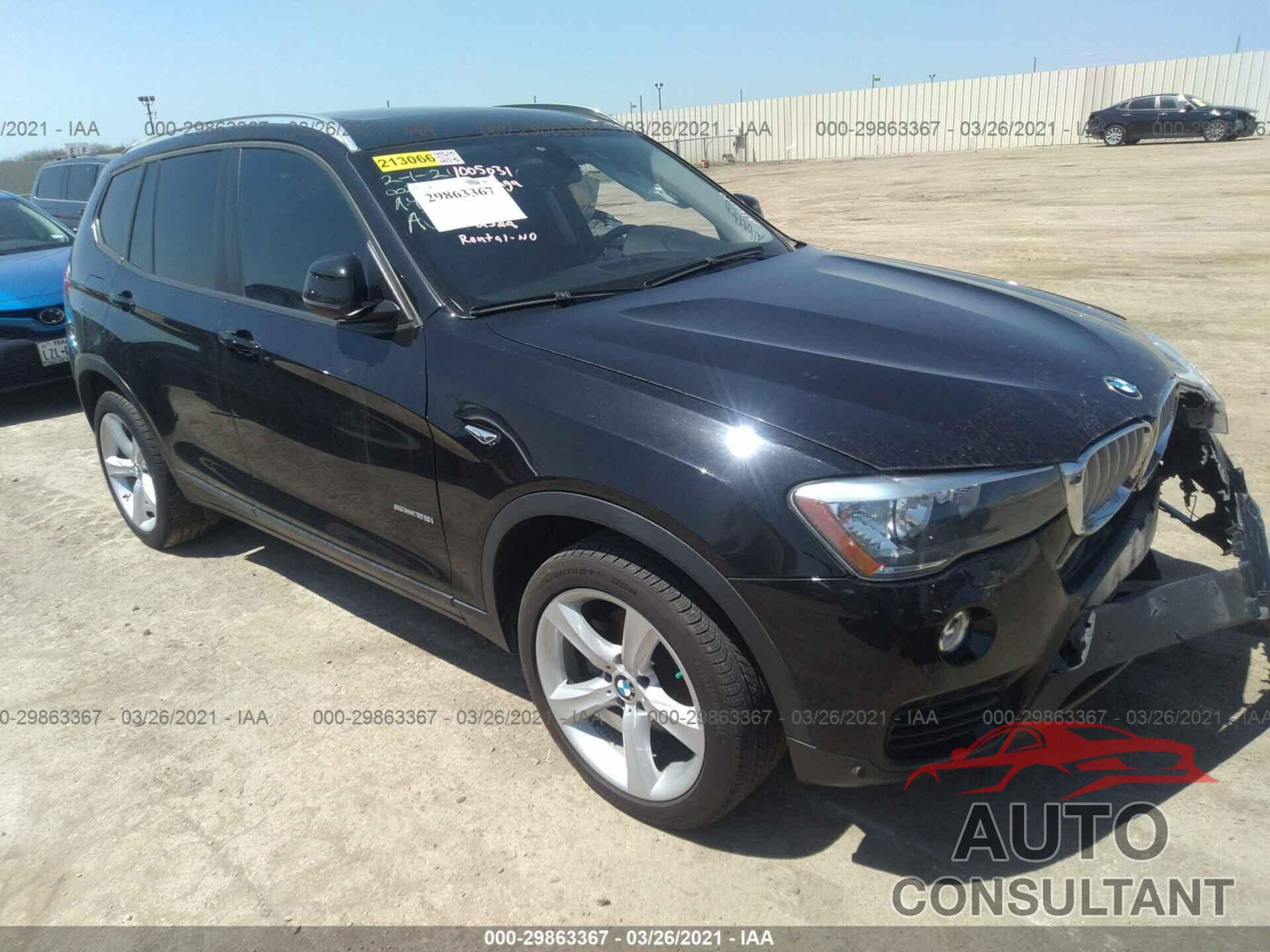 BMW X3 2017 - 5UXWZ7C3XH0X42611