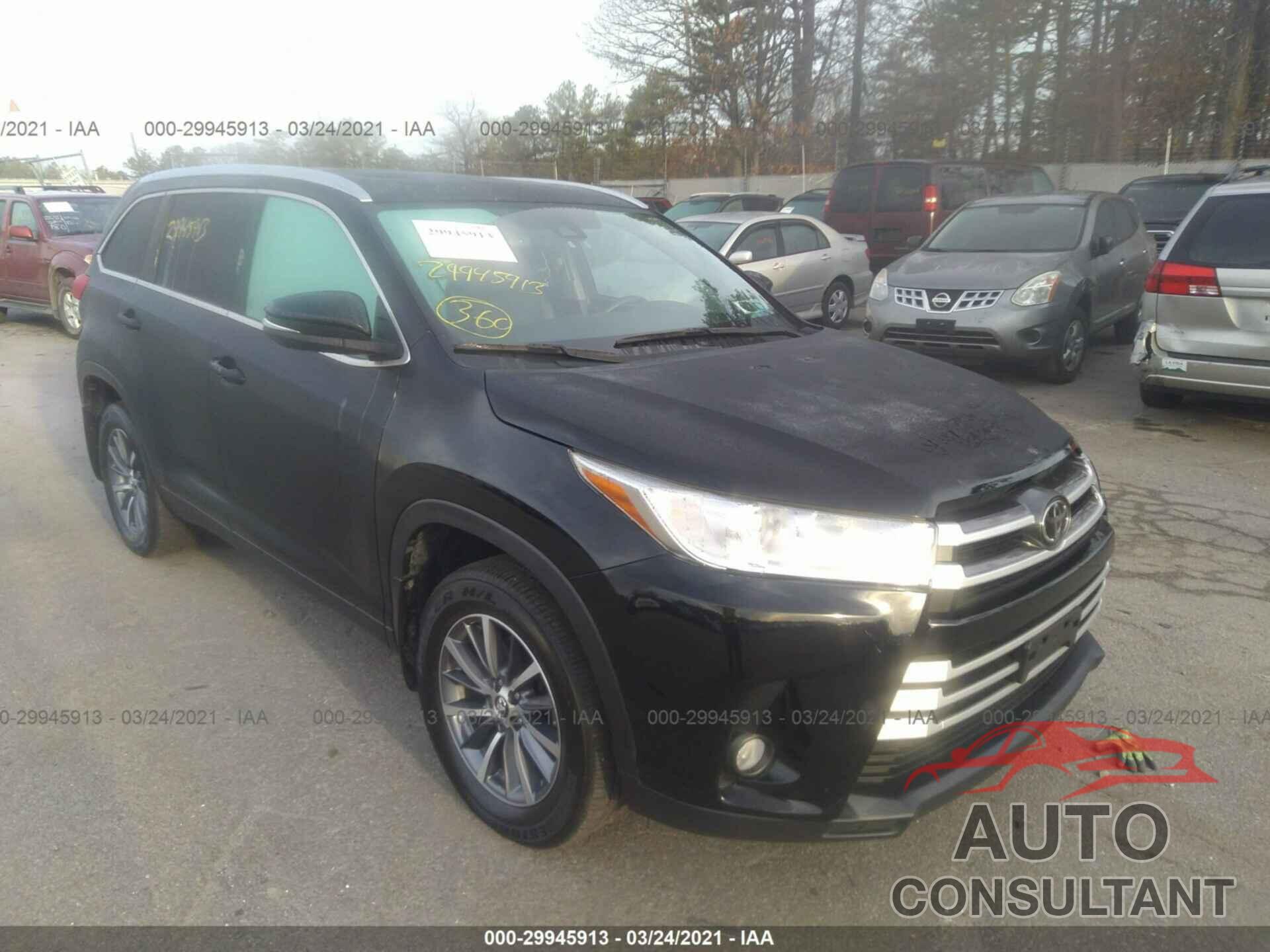 TOYOTA HIGHLANDER 2019 - 5TDJZRFH4KS594555