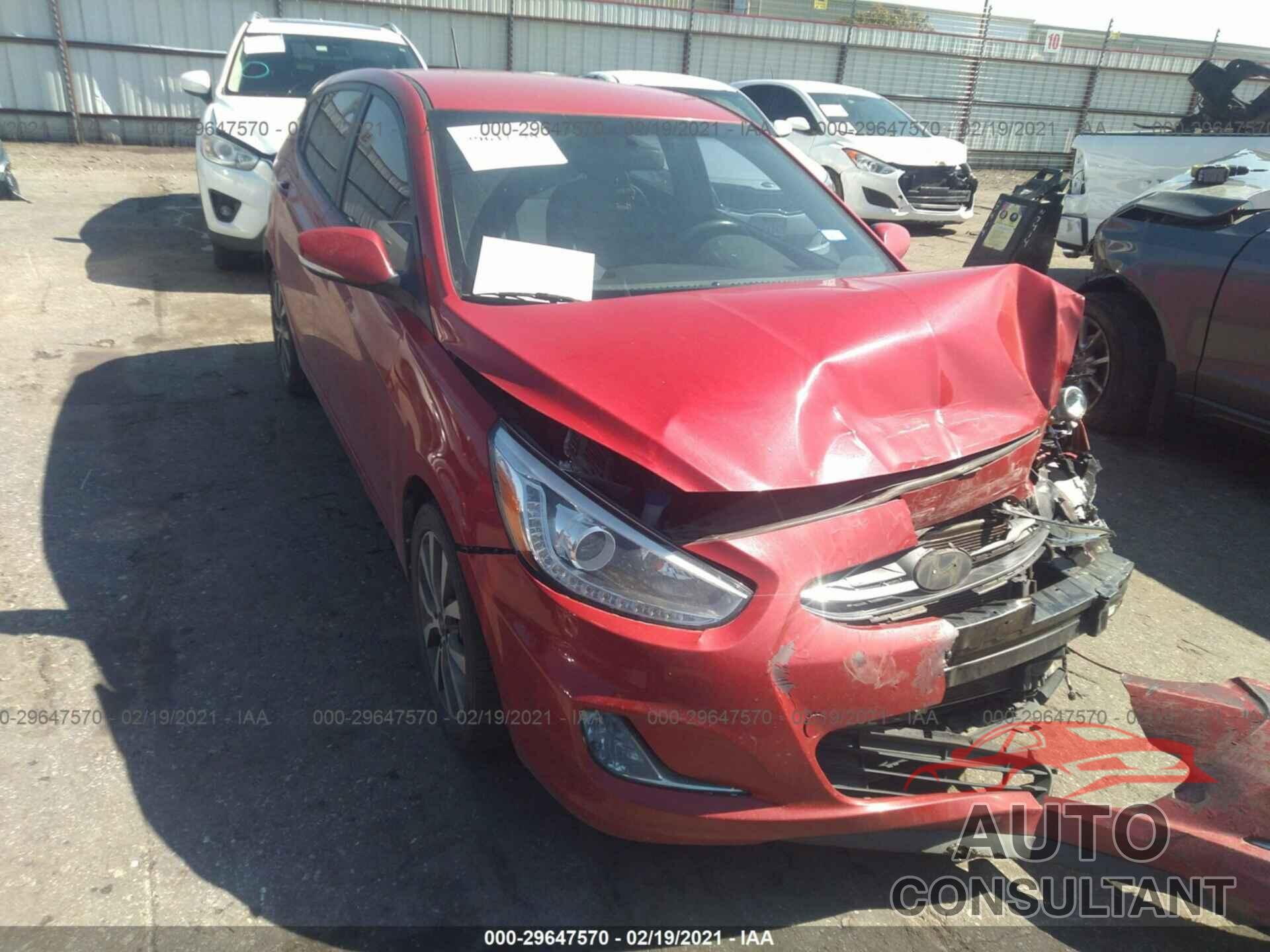 HYUNDAI ACCENT 2017 - KMHCU5AE0HU351662