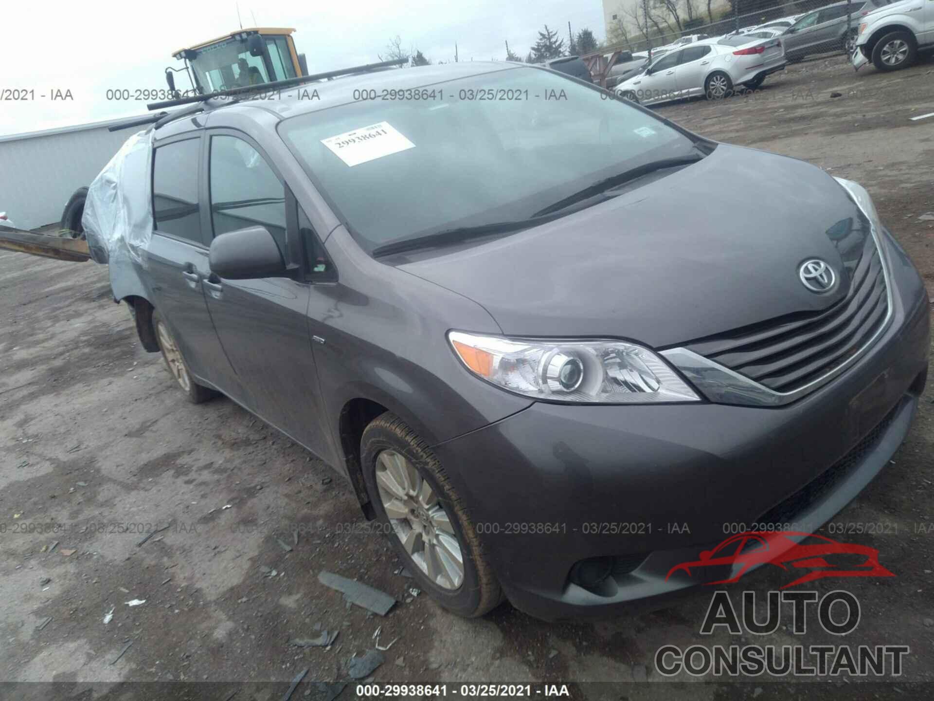 TOYOTA SIENNA 2017 - 5TDJZ3DC6HS186877