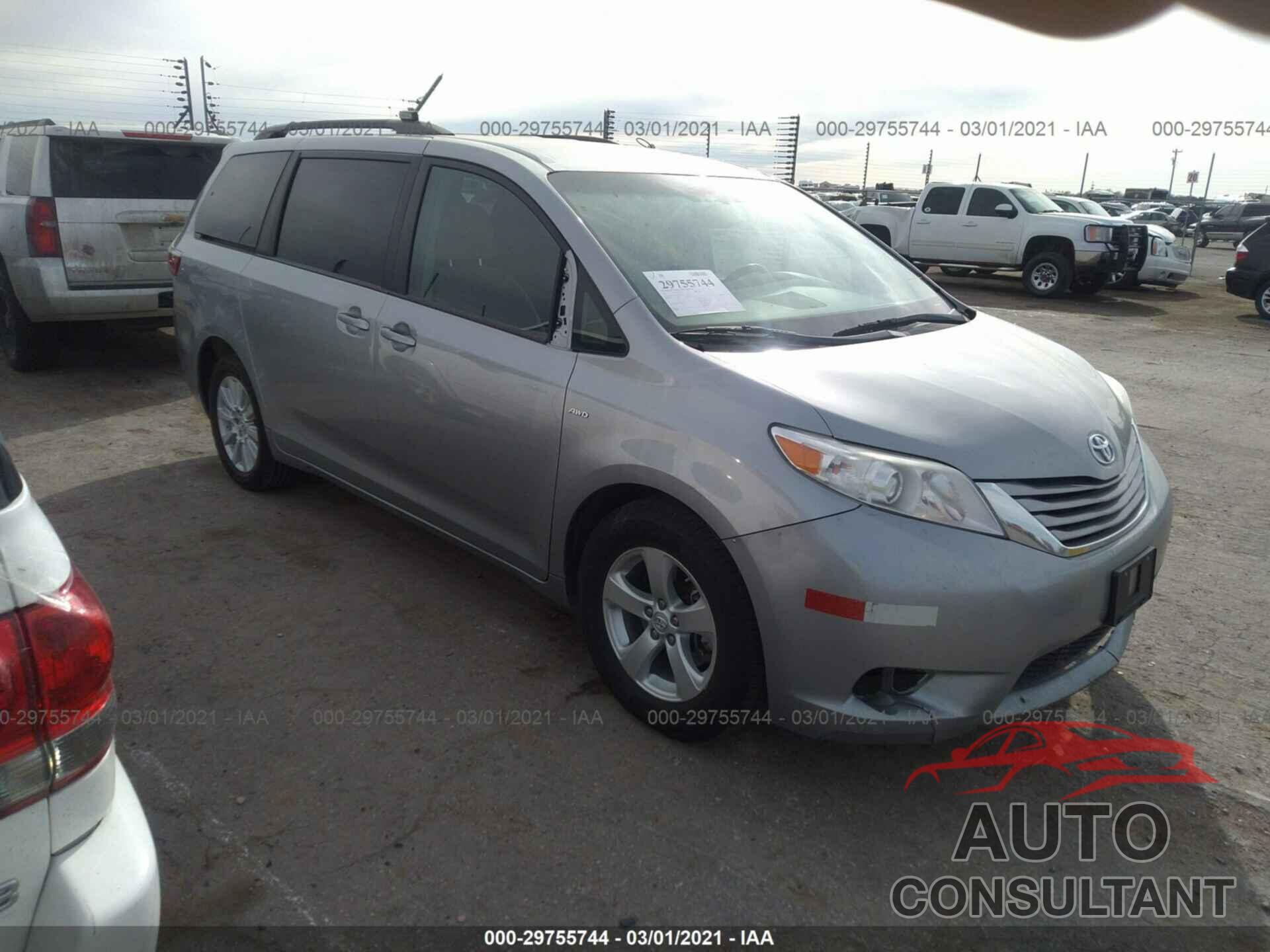 TOYOTA SIENNA 2017 - 5TDJZ3DC9HS185724