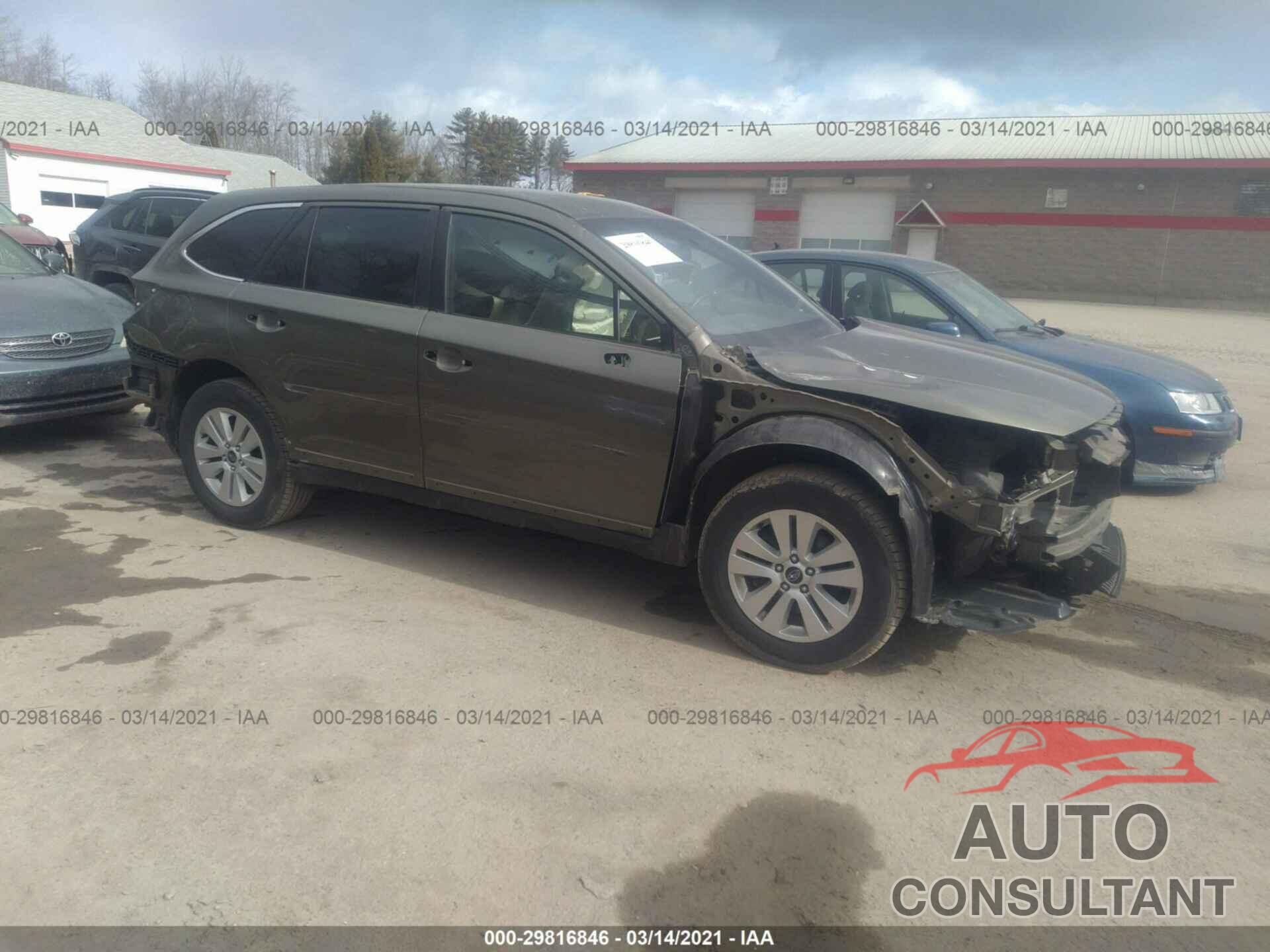 SUBARU OUTBACK 2016 - 4S4BSACC2G3348529