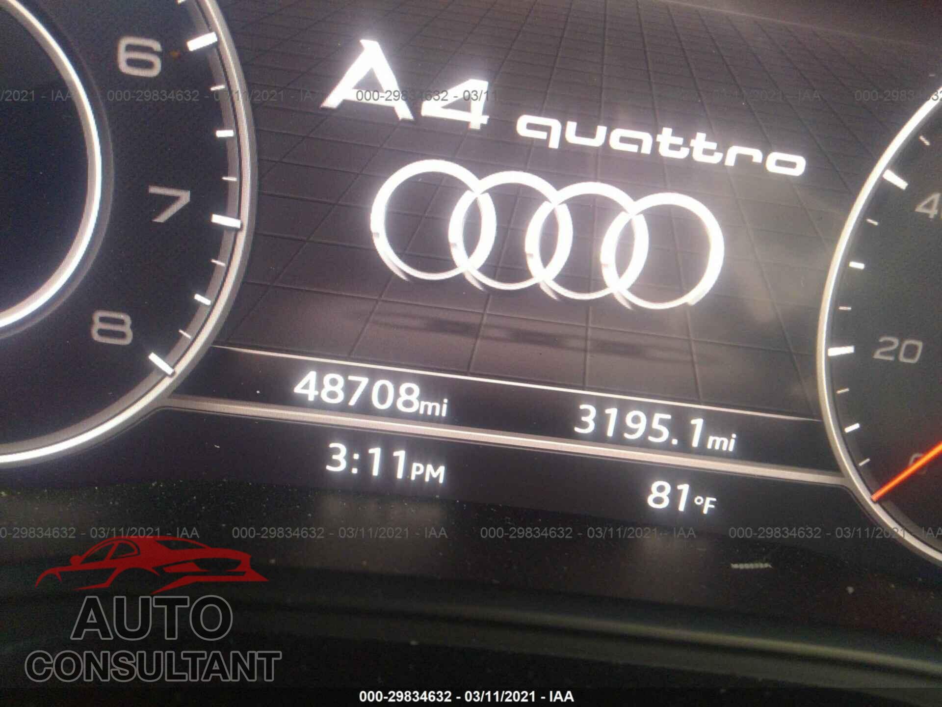AUDI A4 2018 - WAUENAF44JA079026
