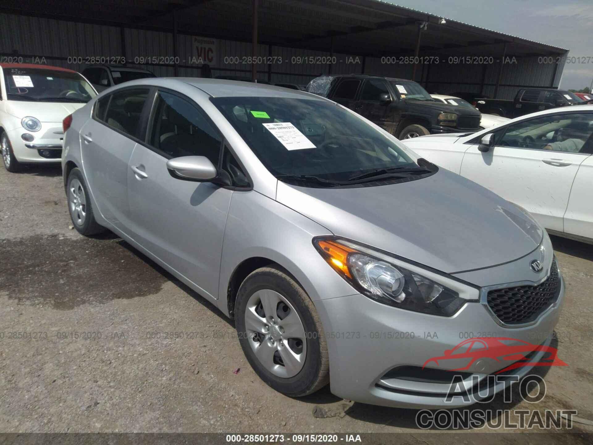 KIA FORTE 2016 - KNAFK4A69G5606468