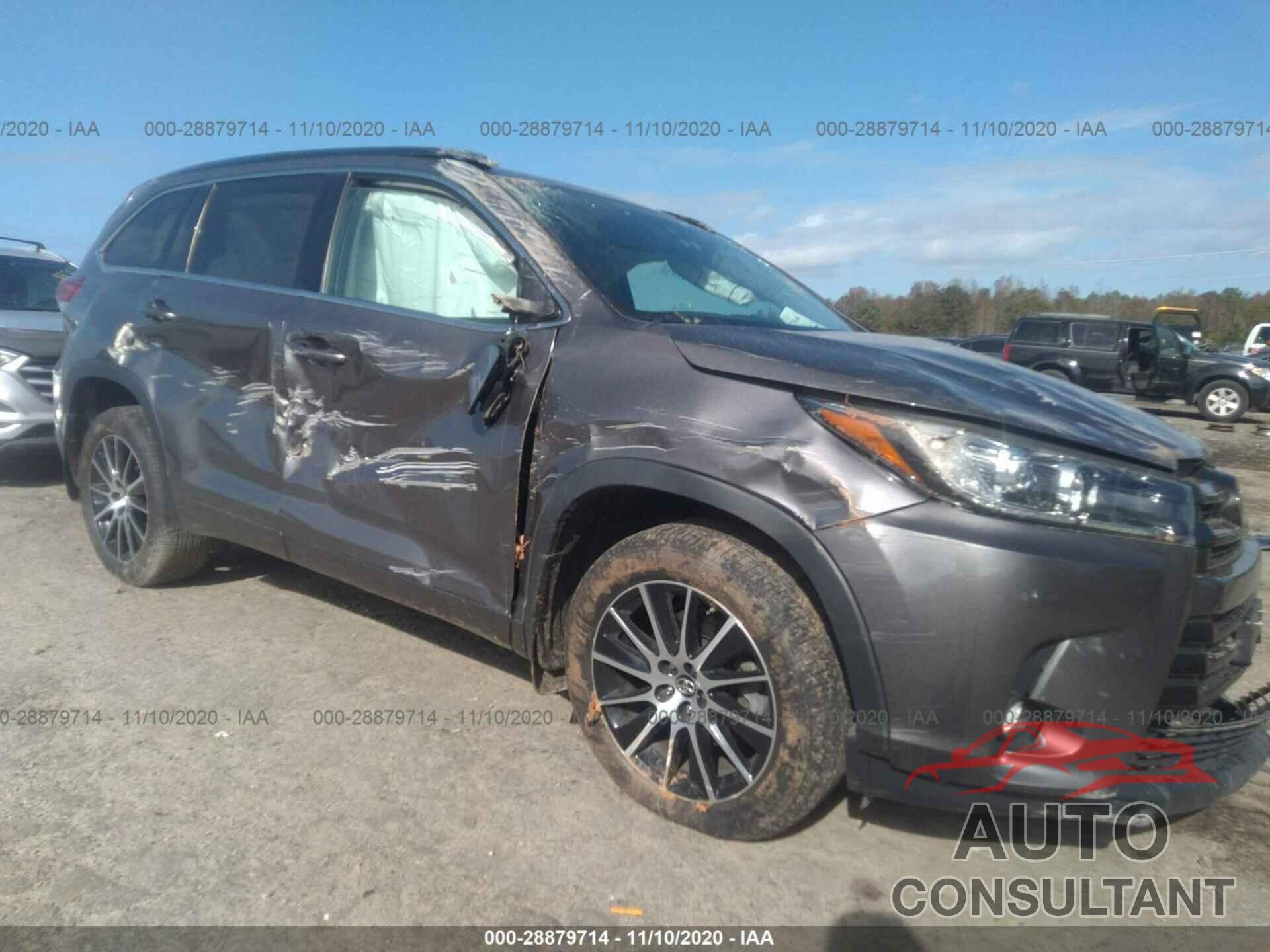 TOYOTA HIGHLANDER 2017 - 5TDJZRFH9HS468765