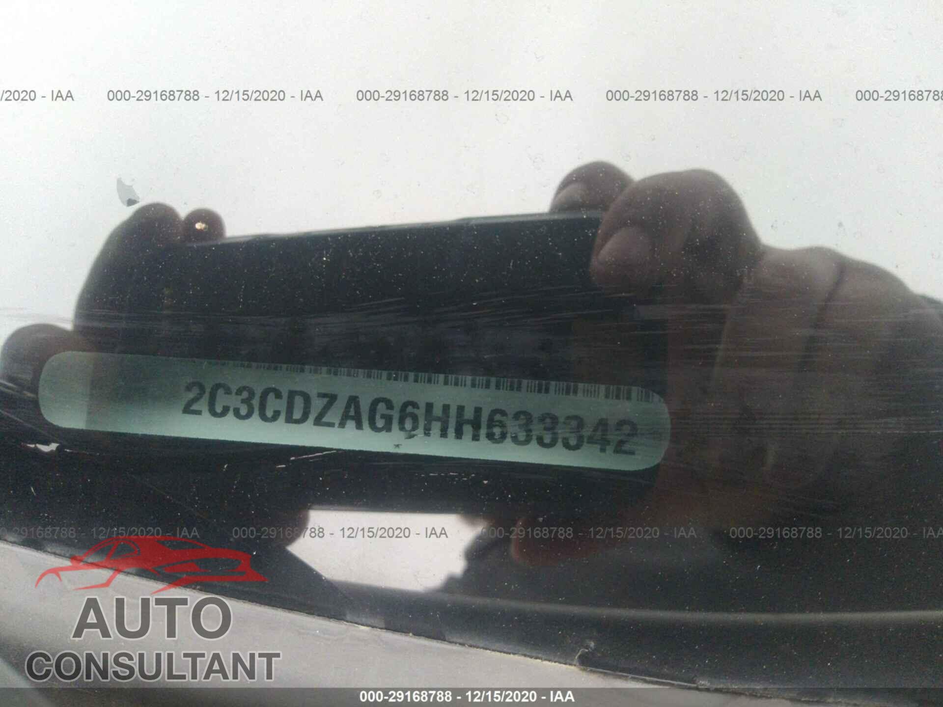 DODGE CHALLENGER 2017 - 2C3CDZAG6HH633342