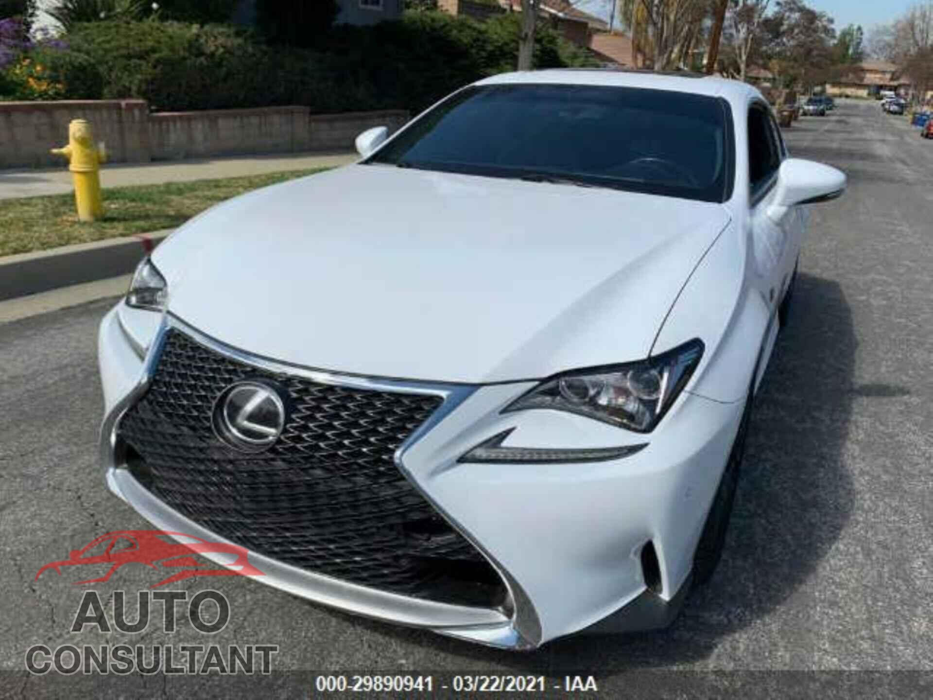 LEXUS RC 2017 - JTHHA5BC8H5006713