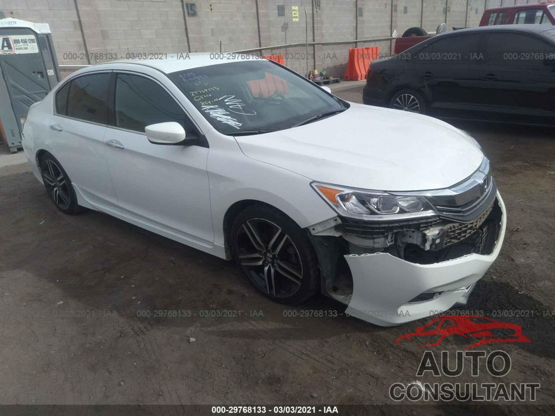 HONDA ACCORD SEDAN 2016 - 1HGCR2F5XGA170051
