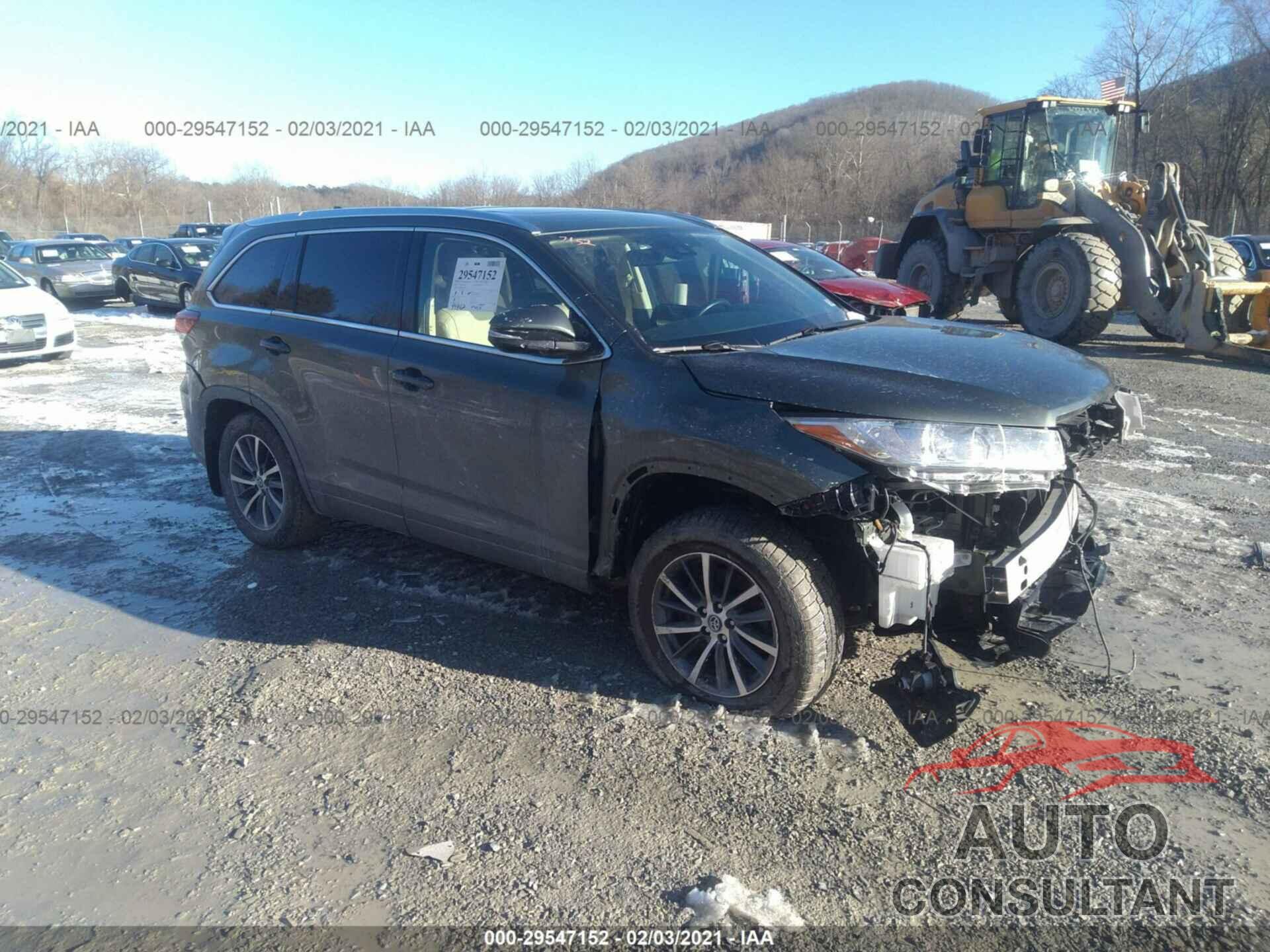 TOYOTA HIGHLANDER 2017 - 5TDJZRFH6HS419006