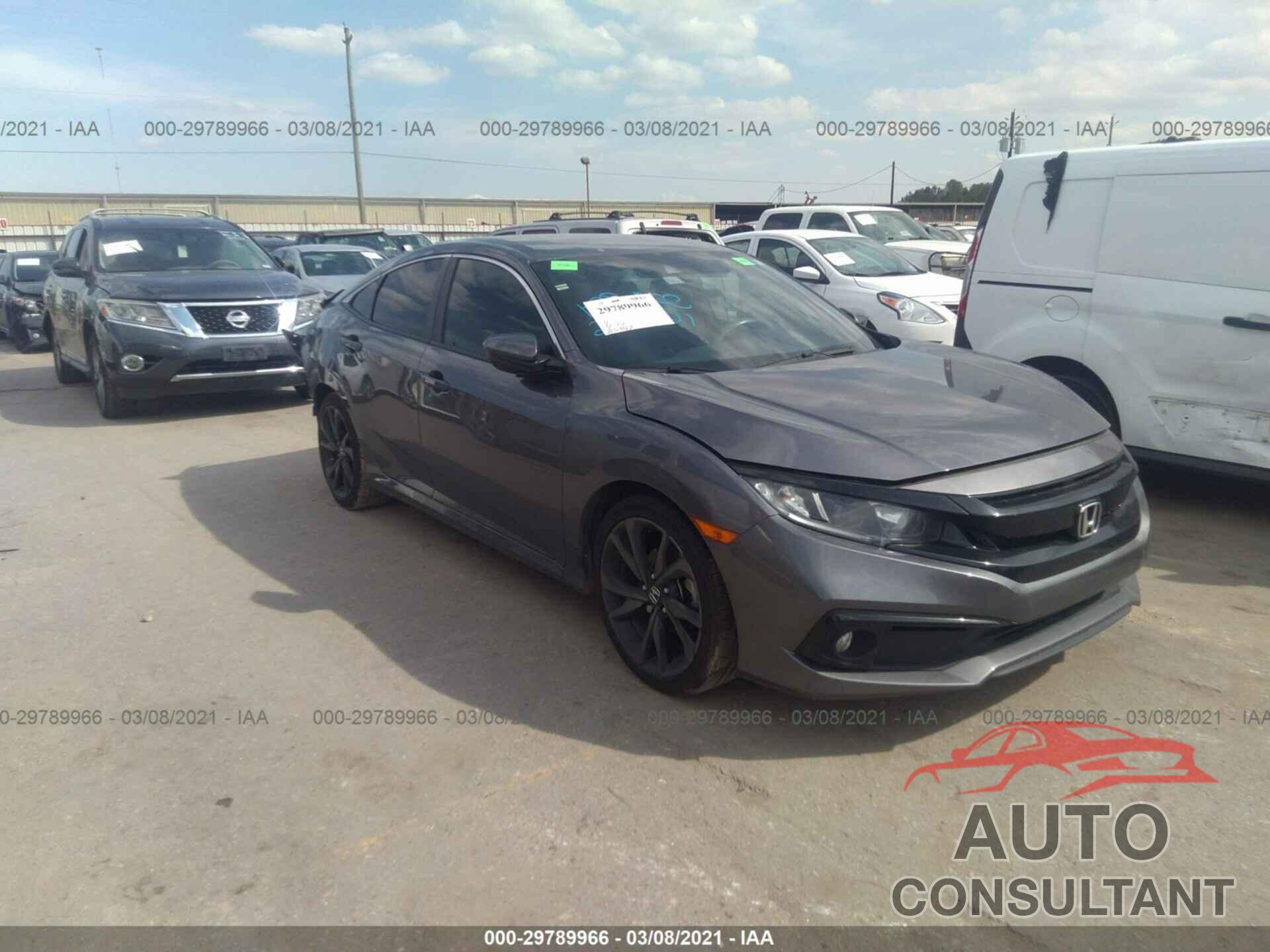 HONDA CIVIC SEDAN 2019 - 19XFC2F88KE038189