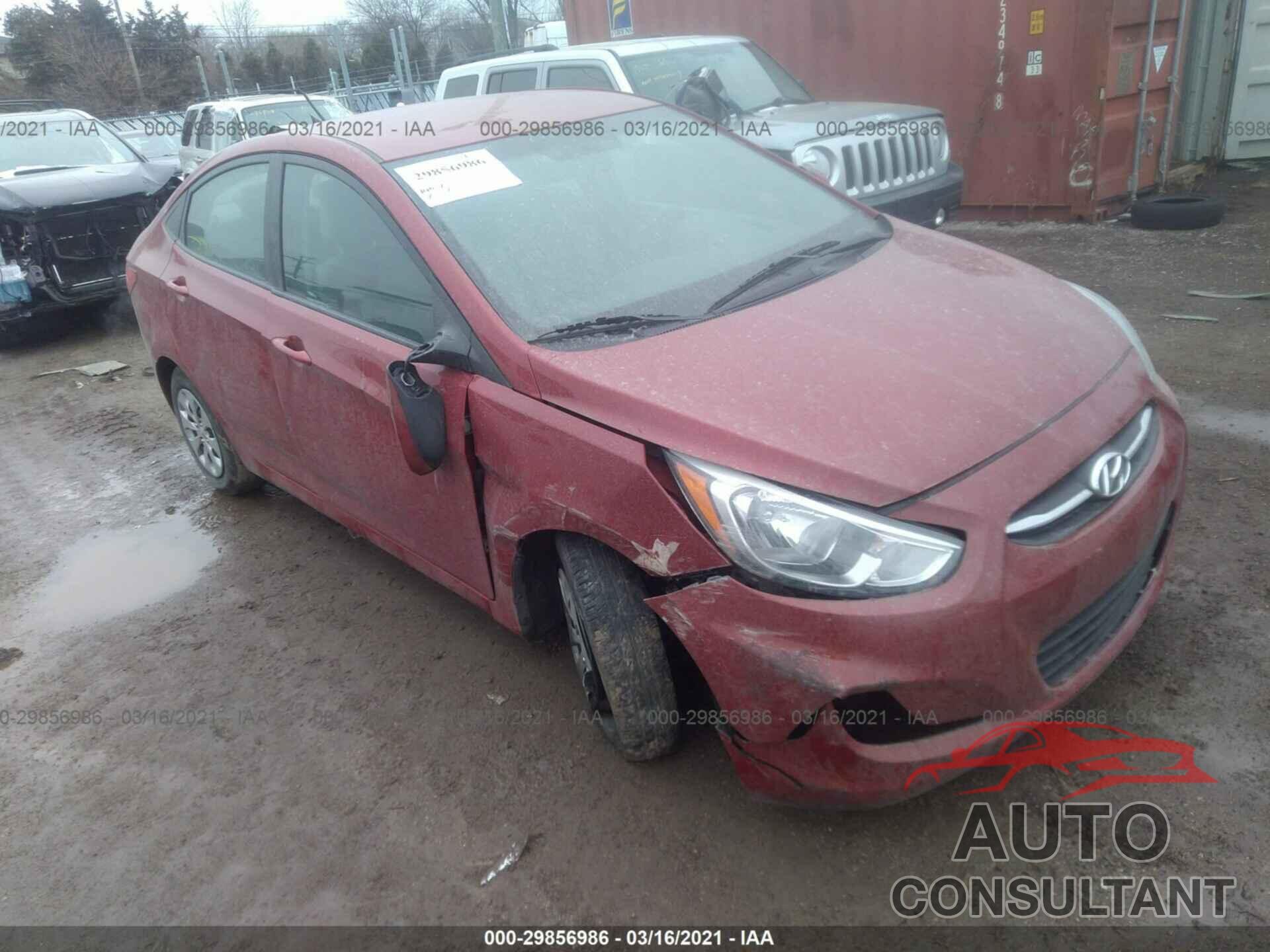 HYUNDAI ACCENT 2017 - KMHCT4AE8HU356105