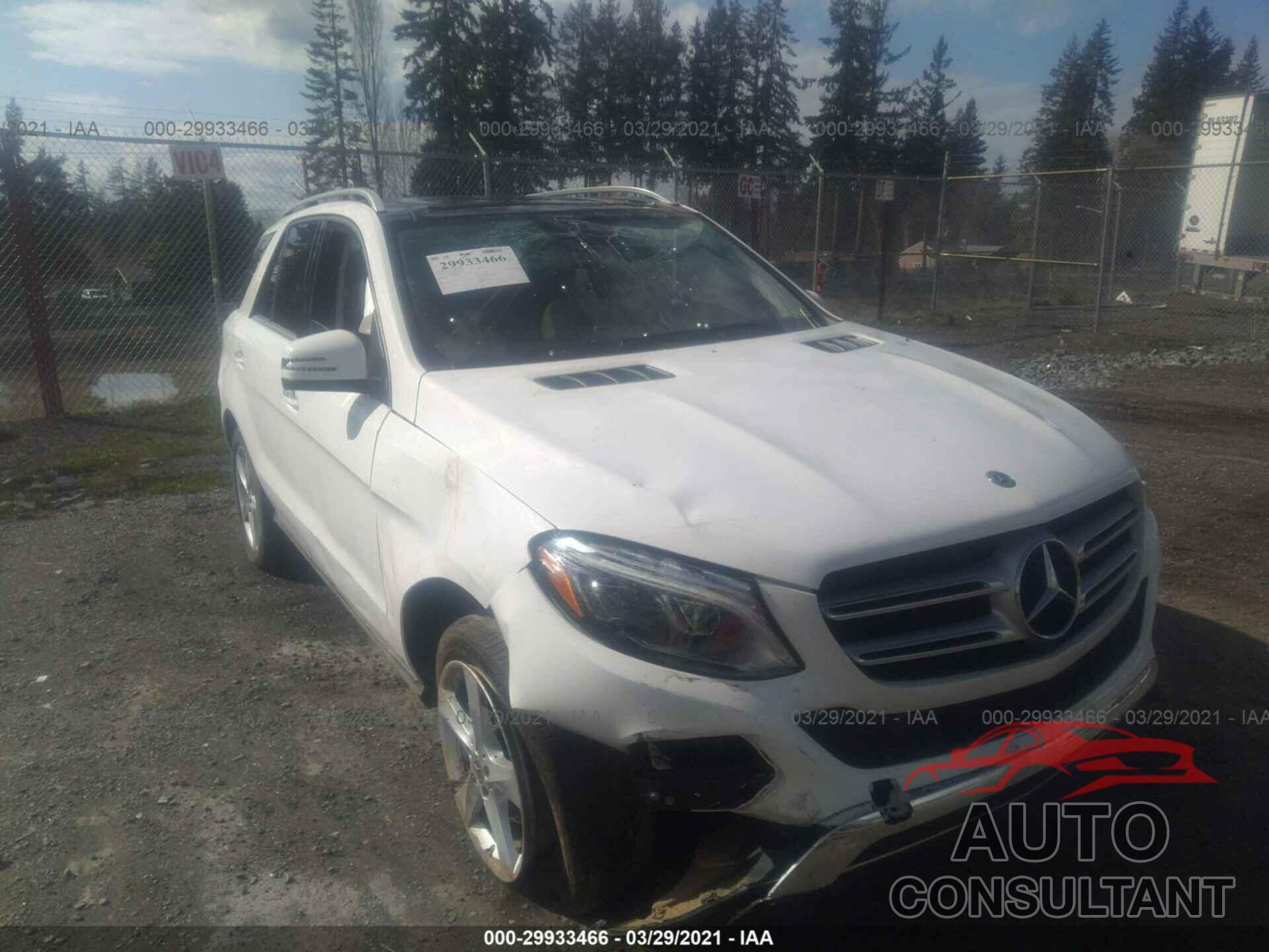 MERCEDES-BENZ GLE 2018 - 4JGDA5HB3JB011948