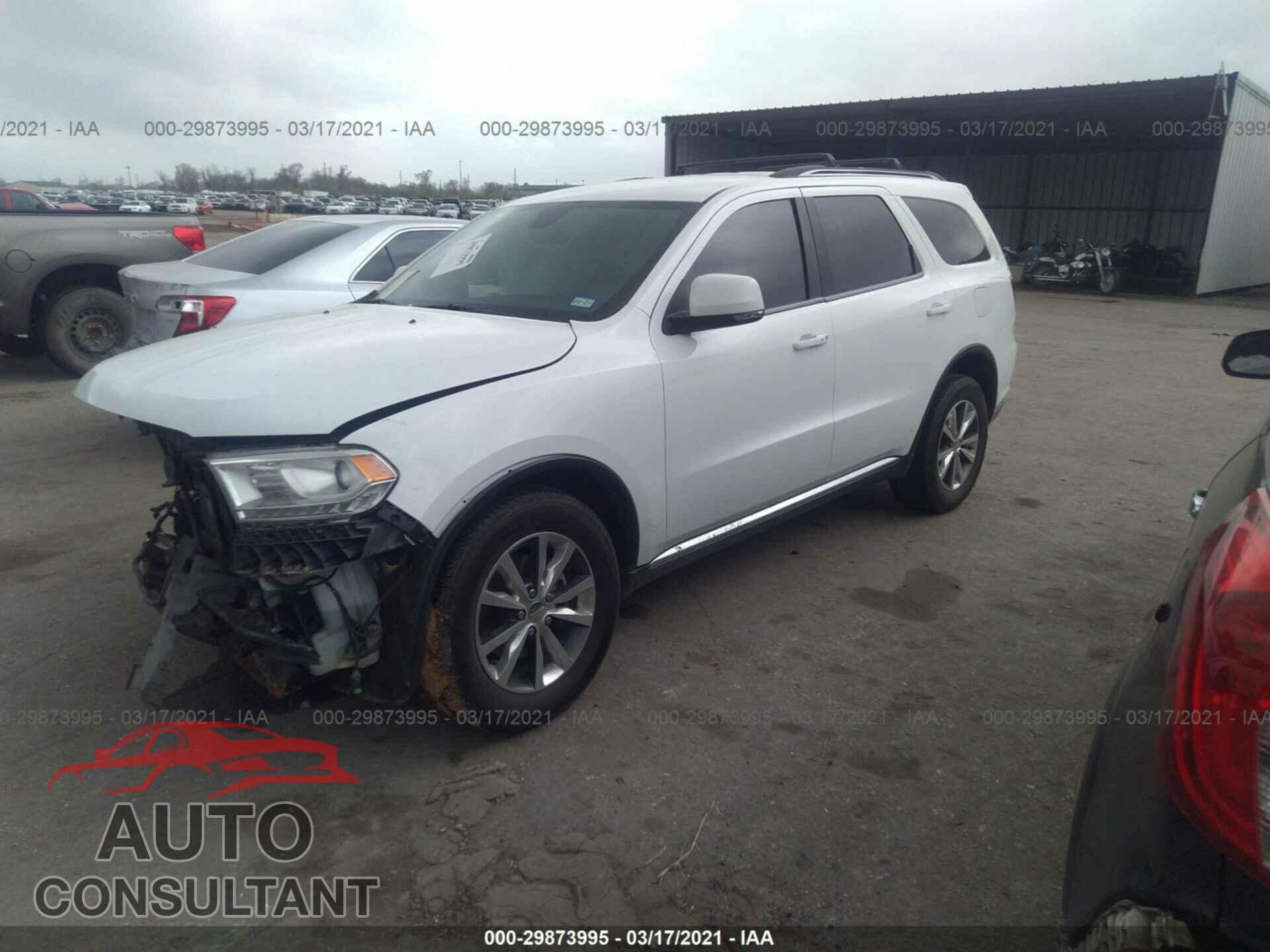 DODGE DURANGO 2016 - 1C4RDHDG7GC322287