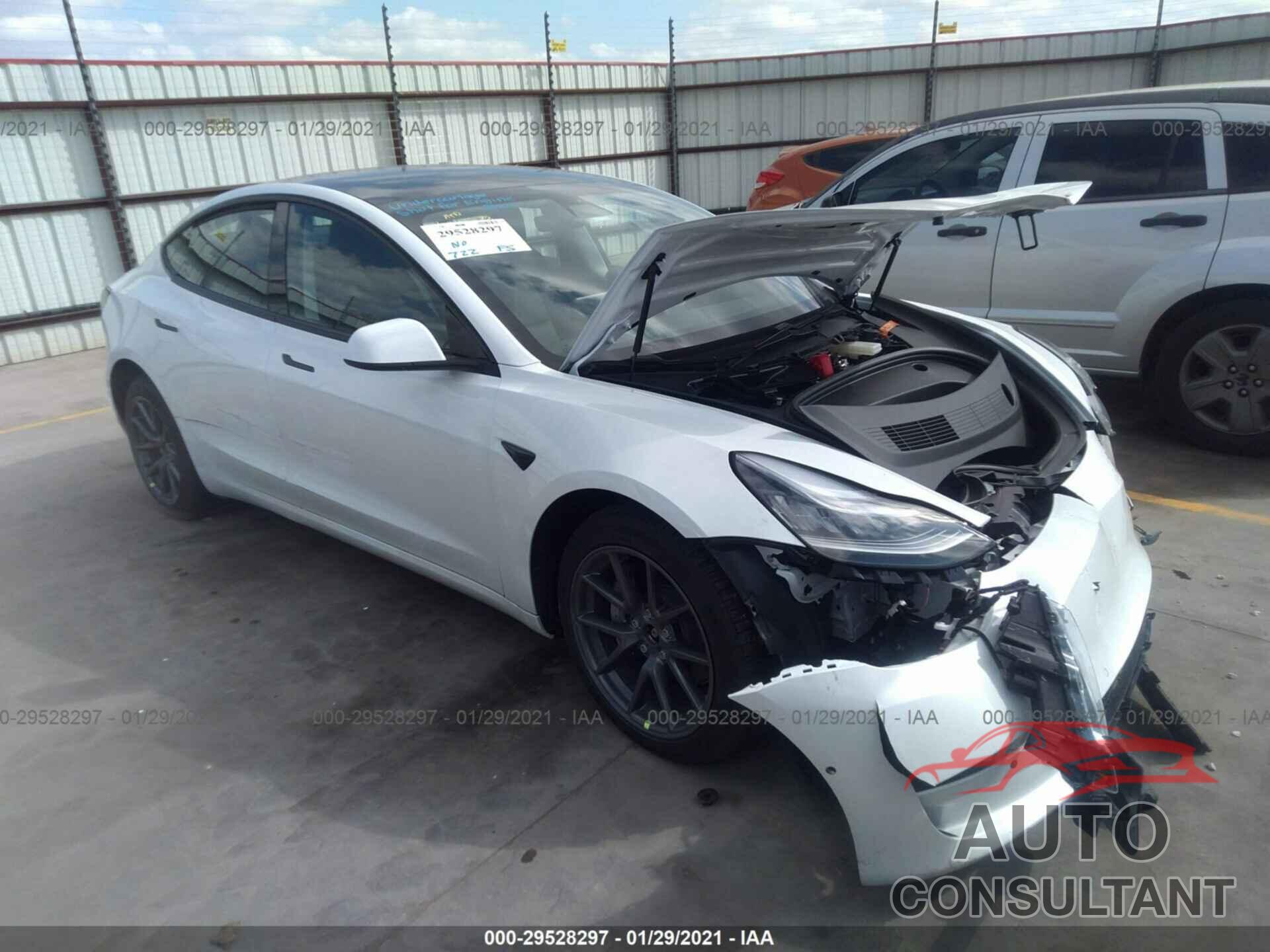 TESLA MODEL 3 2021 - 5YJ3E1EB5MF852883