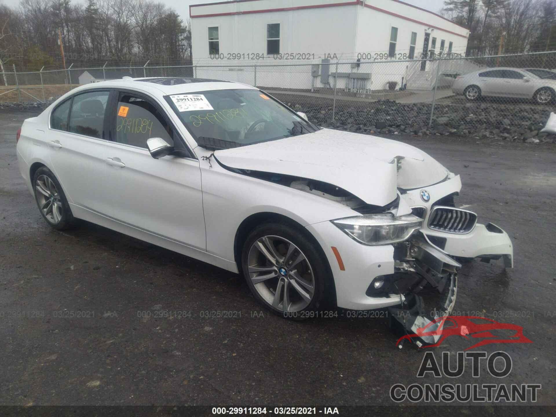 BMW 3 SERIES 2017 - WBA8D9G33HNU62009