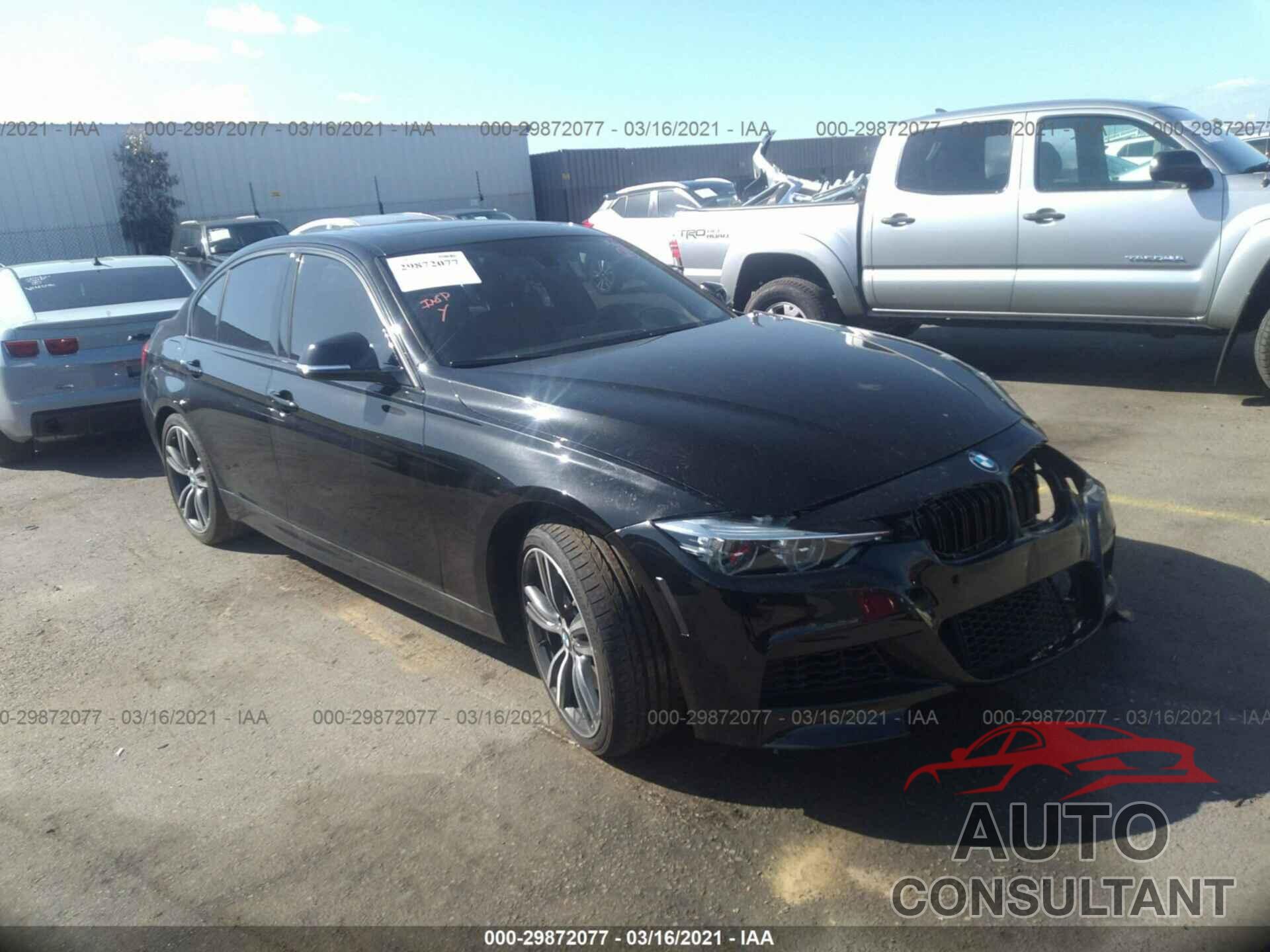 BMW 3 SERIES 2017 - WBA8B3G52HNU35484