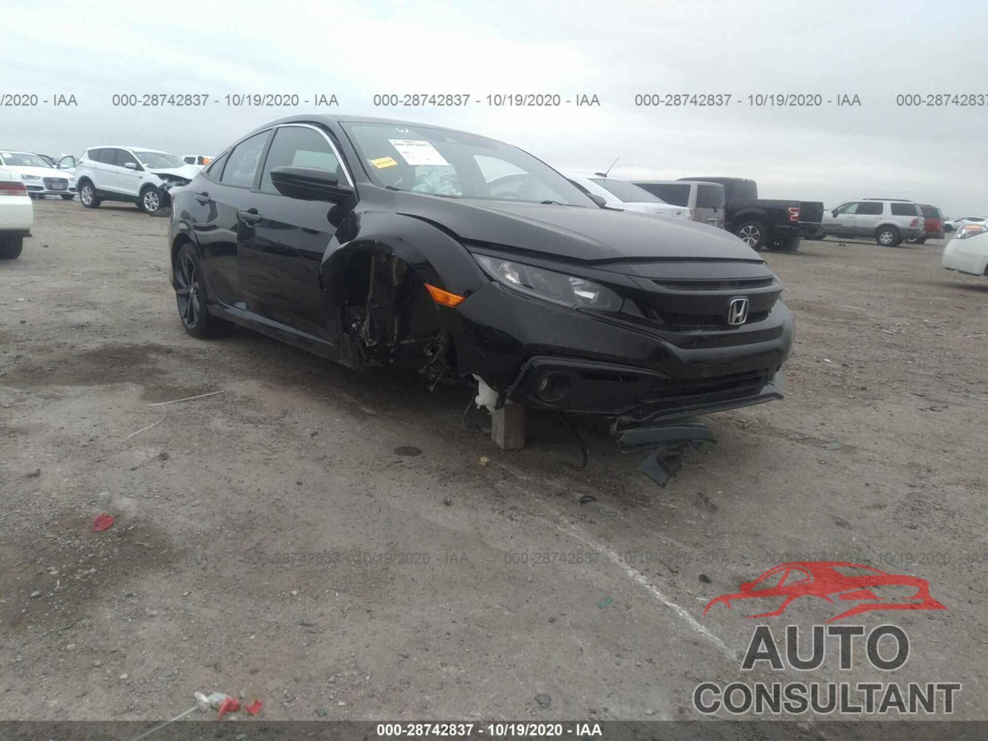 HONDA CIVIC SEDAN 2019 - 19XFC2F80KE024352