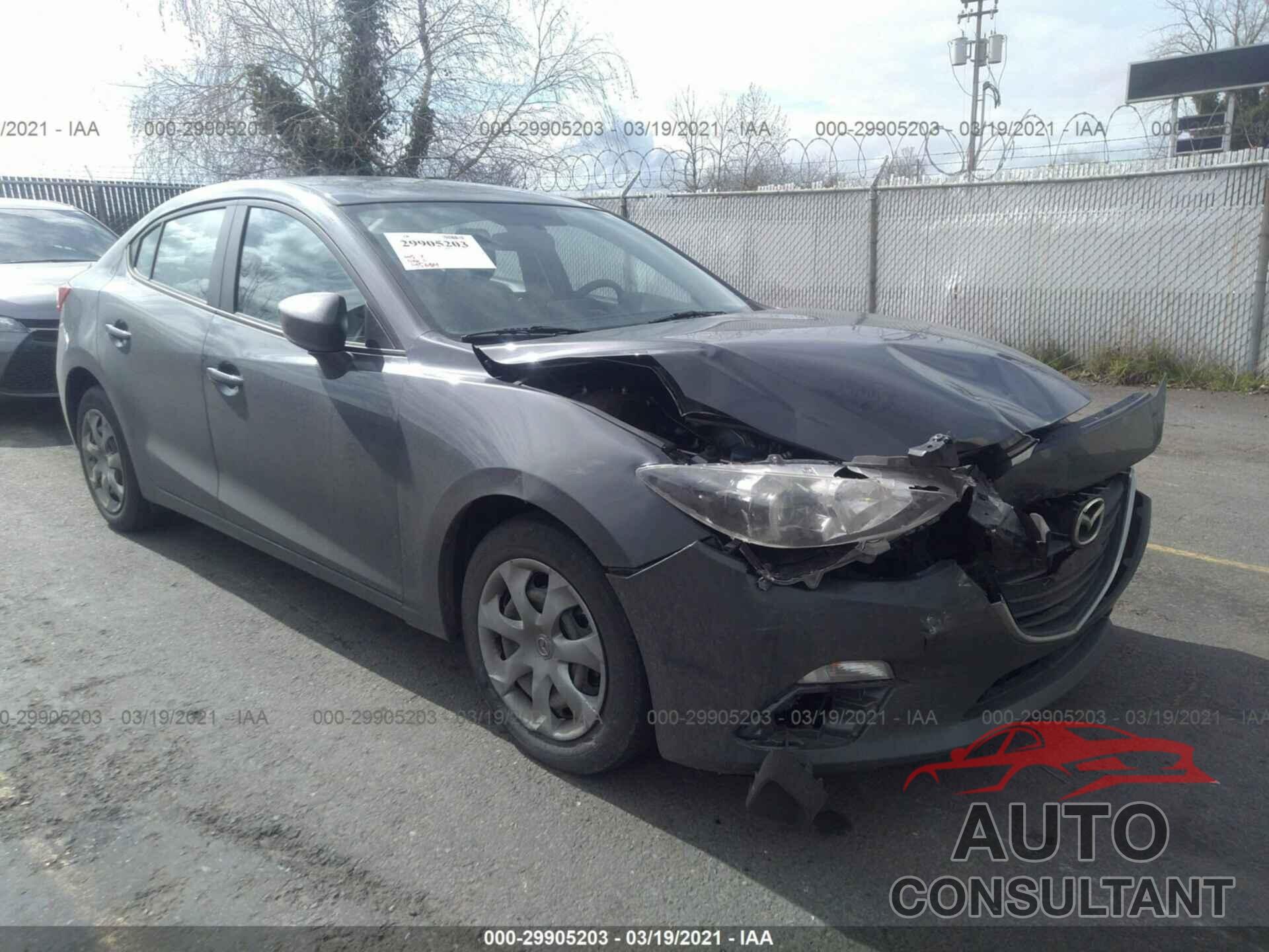 MAZDA MAZDA3 2016 - JM1BM1T75G1299792