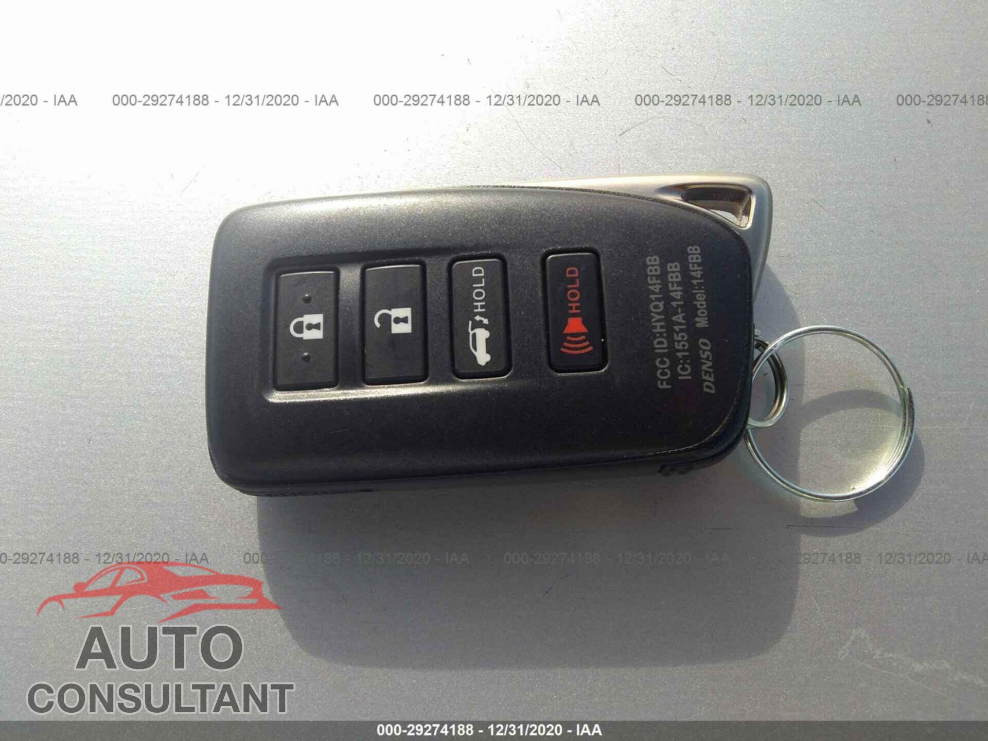 LEXUS RX 2019 - 2T2BZMCA6KC208317