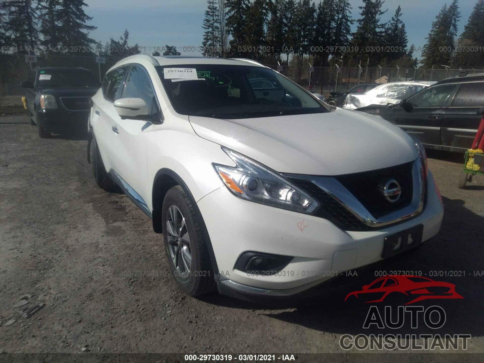 NISSAN MURANO 2016 - 5N1AZ2MH3GN107316