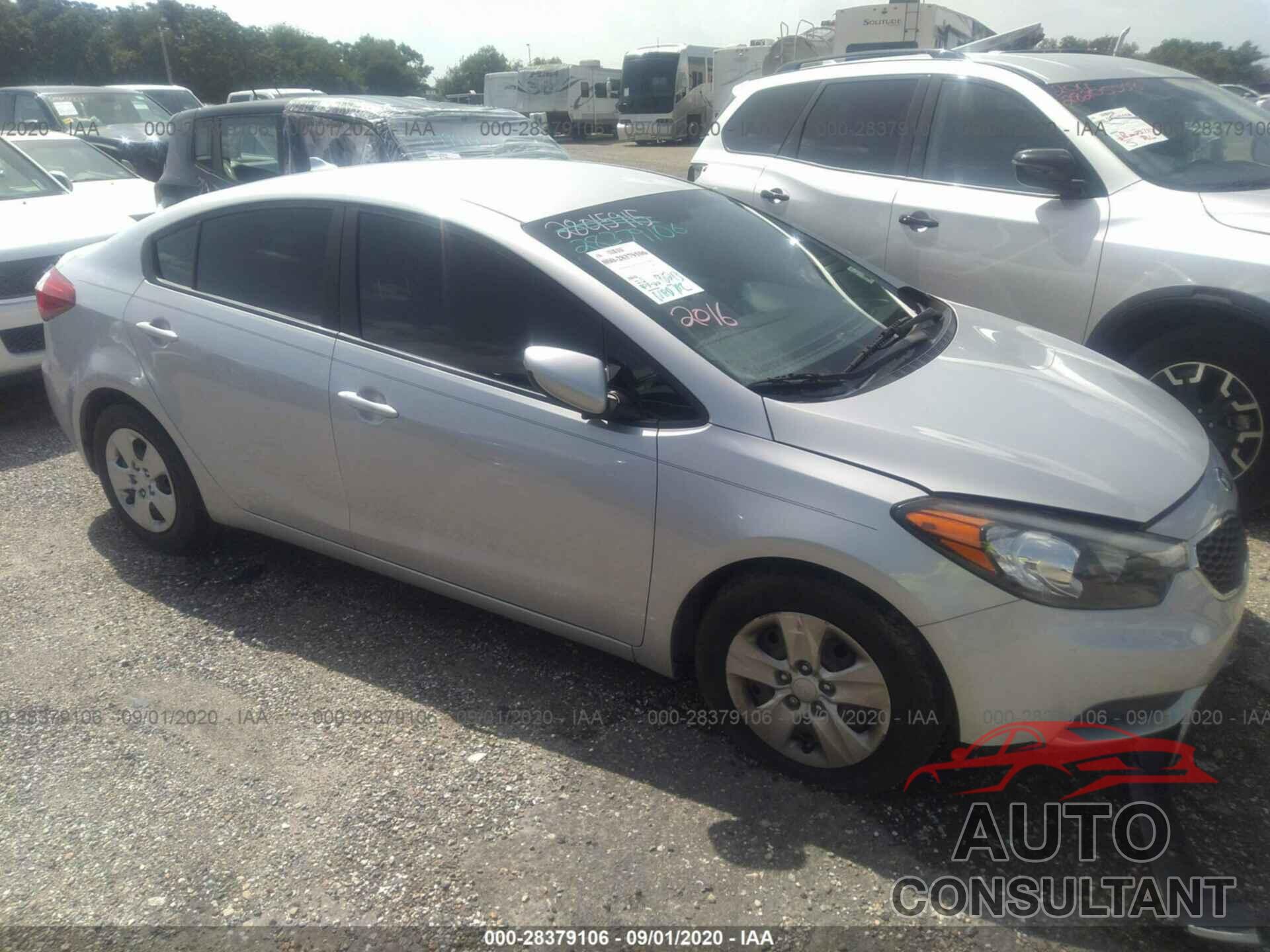 KIA FORTE 2016 - KNAFK4A6XG5571438