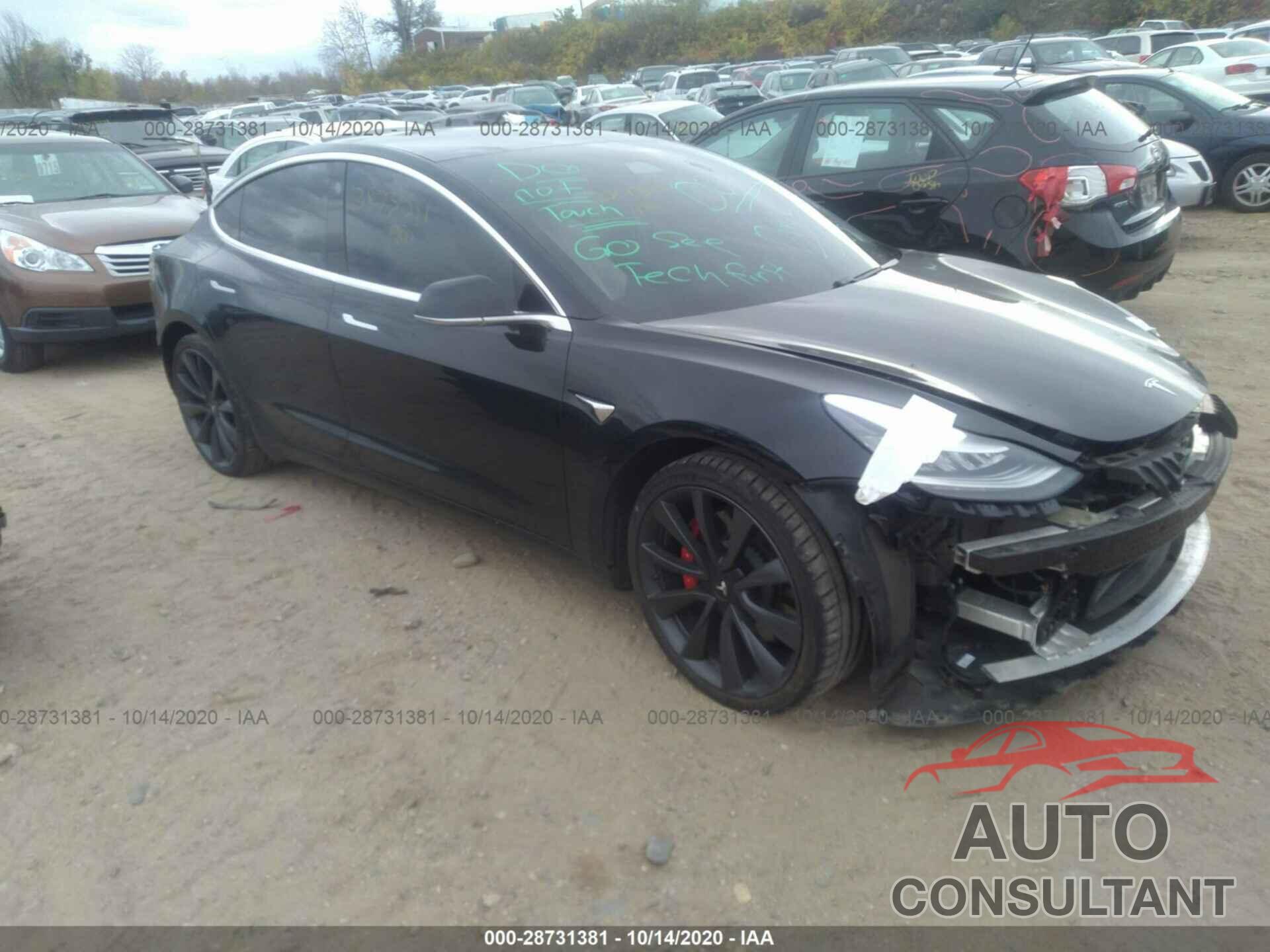 TESLA MODEL 3 2020 - 5YJ3E1EC0LF603348