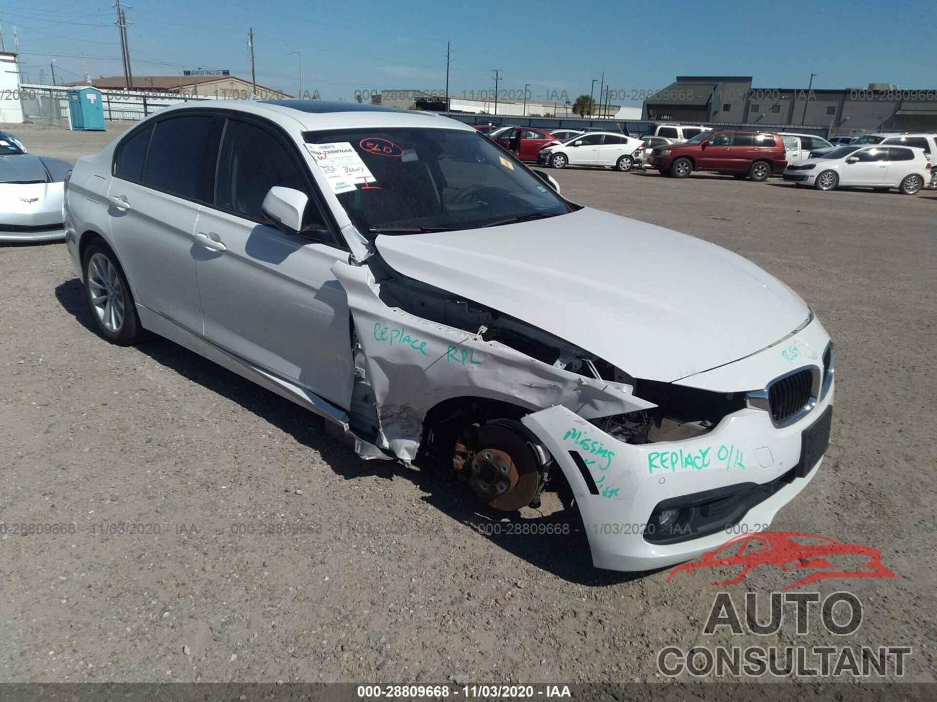 BMW 3 SERIES 2016 - WBA8A9C57GK617287
