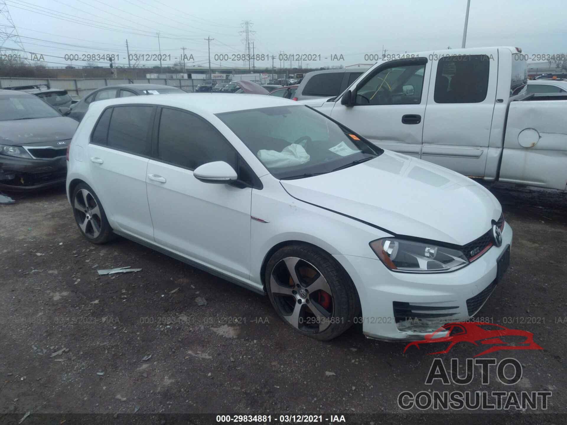 VOLKSWAGEN GOLF GTI 2017 - 3VW5T7AU8HM027105