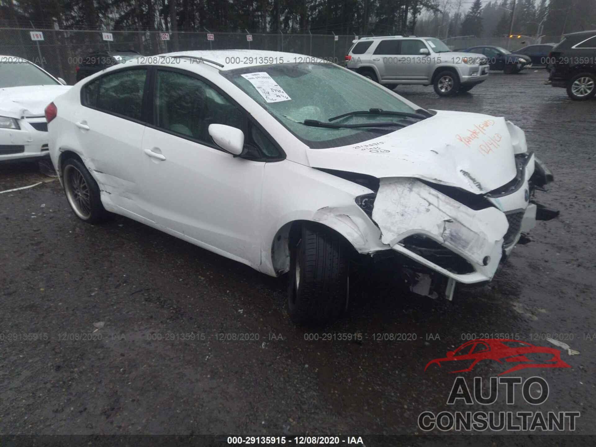 KIA FORTE 2016 - KNAFK4A67G5449636