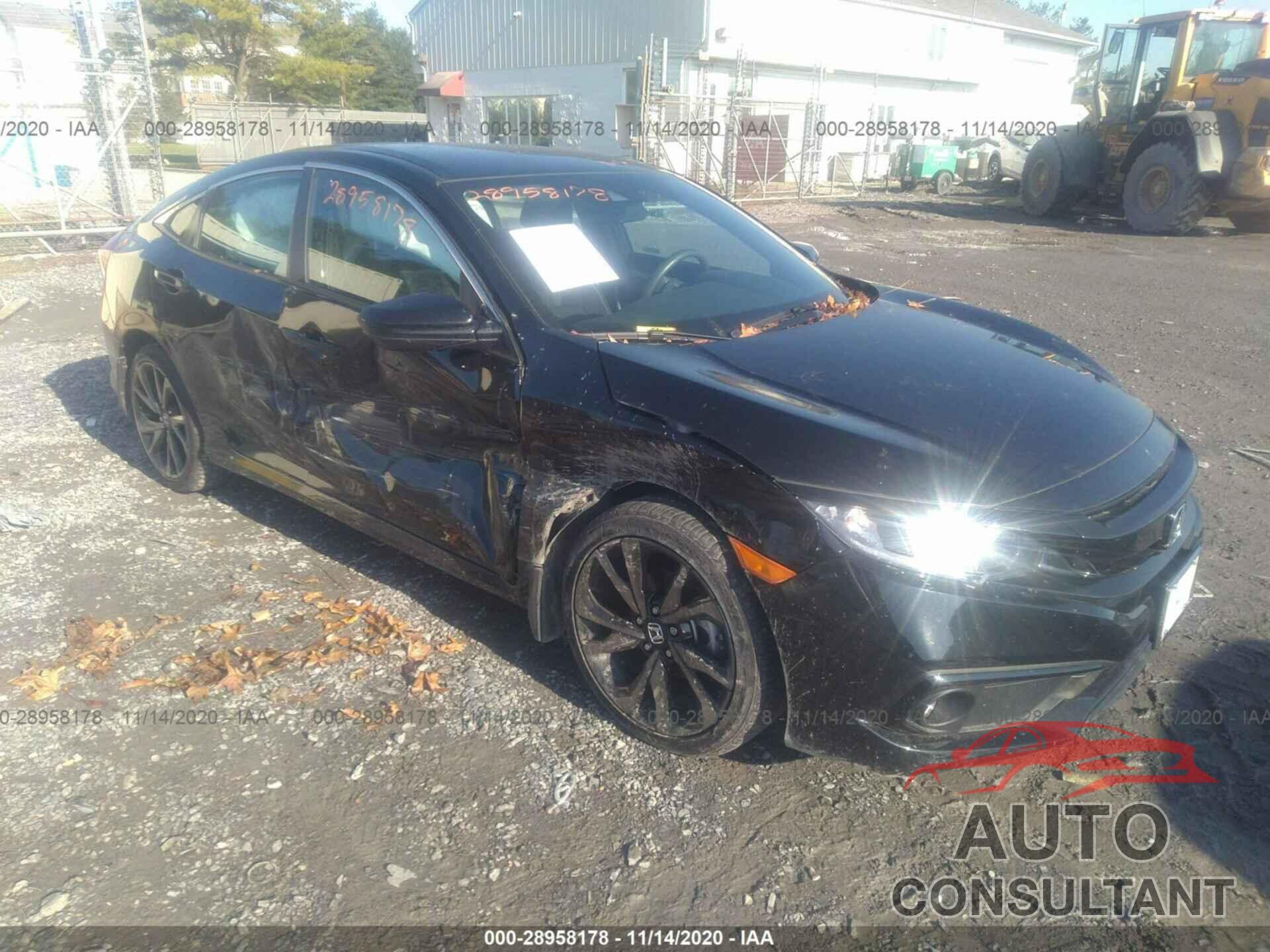 HONDA CIVIC SEDAN 2019 - 2HGFC2F82KH595492