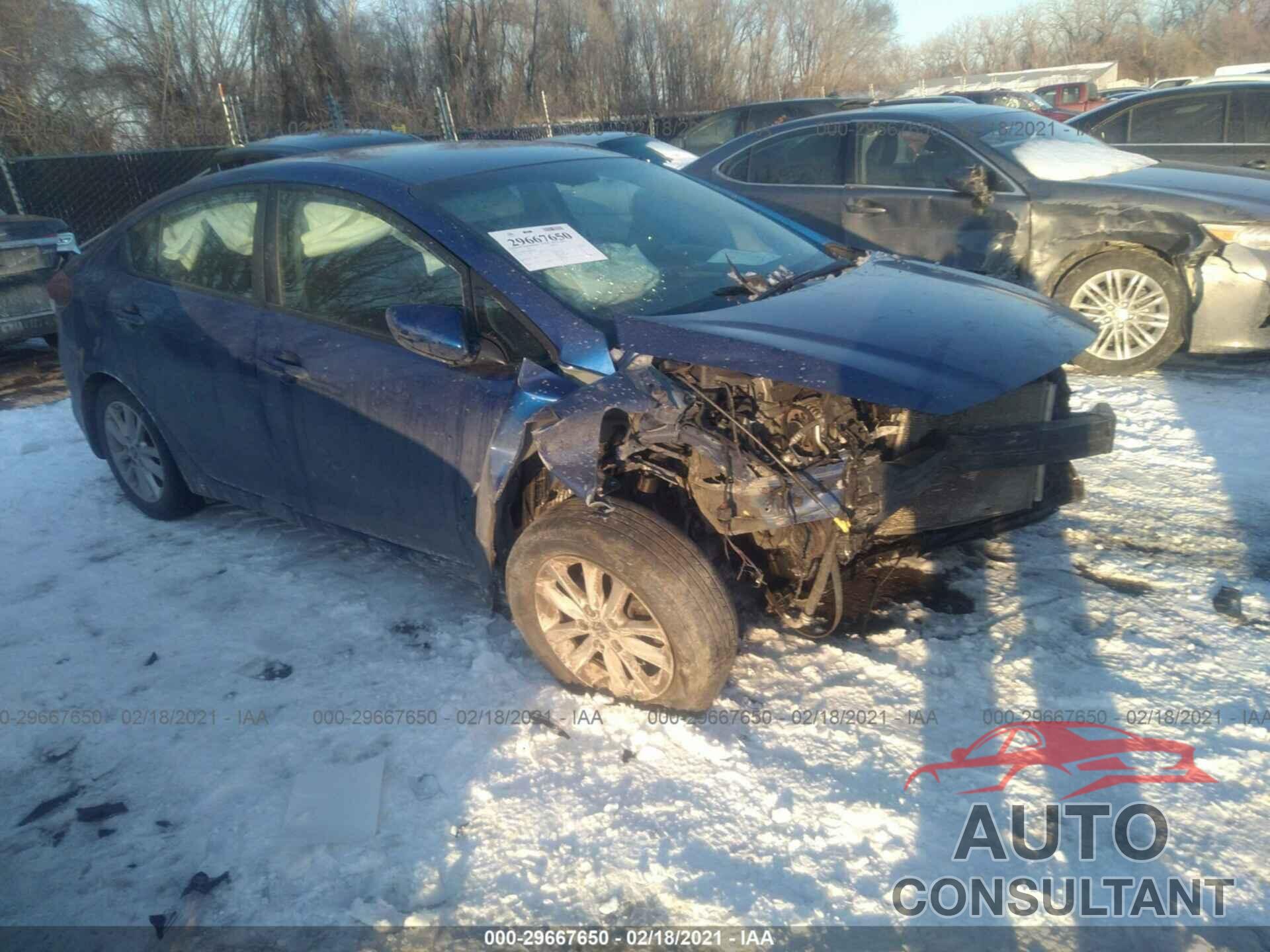 KIA FORTE 2017 - 3KPFL4A76HE067502