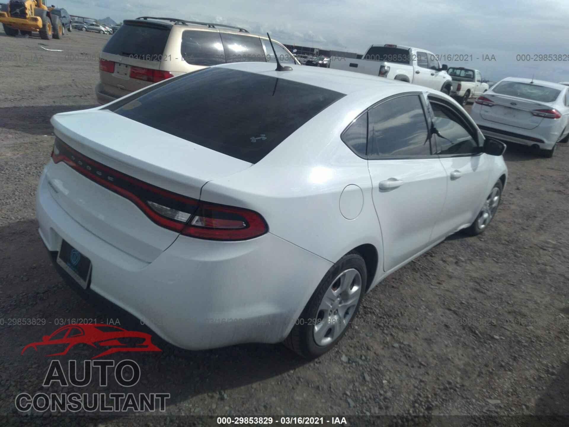 DODGE DART 2016 - 1C3CDFAA4GD593106