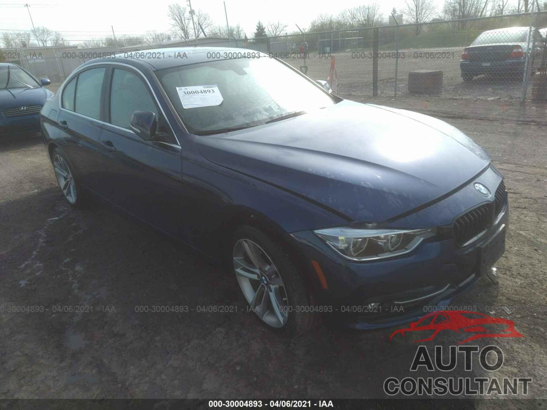 BMW 3 SERIES 2018 - WBA8D9C53JEM33512