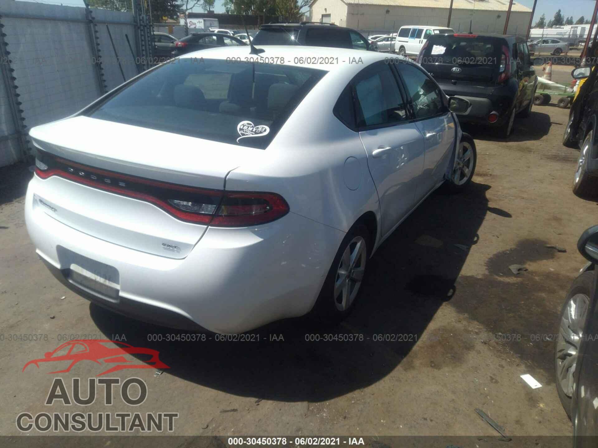 DODGE DART 2016 - 1C3CDFBB7GD766401