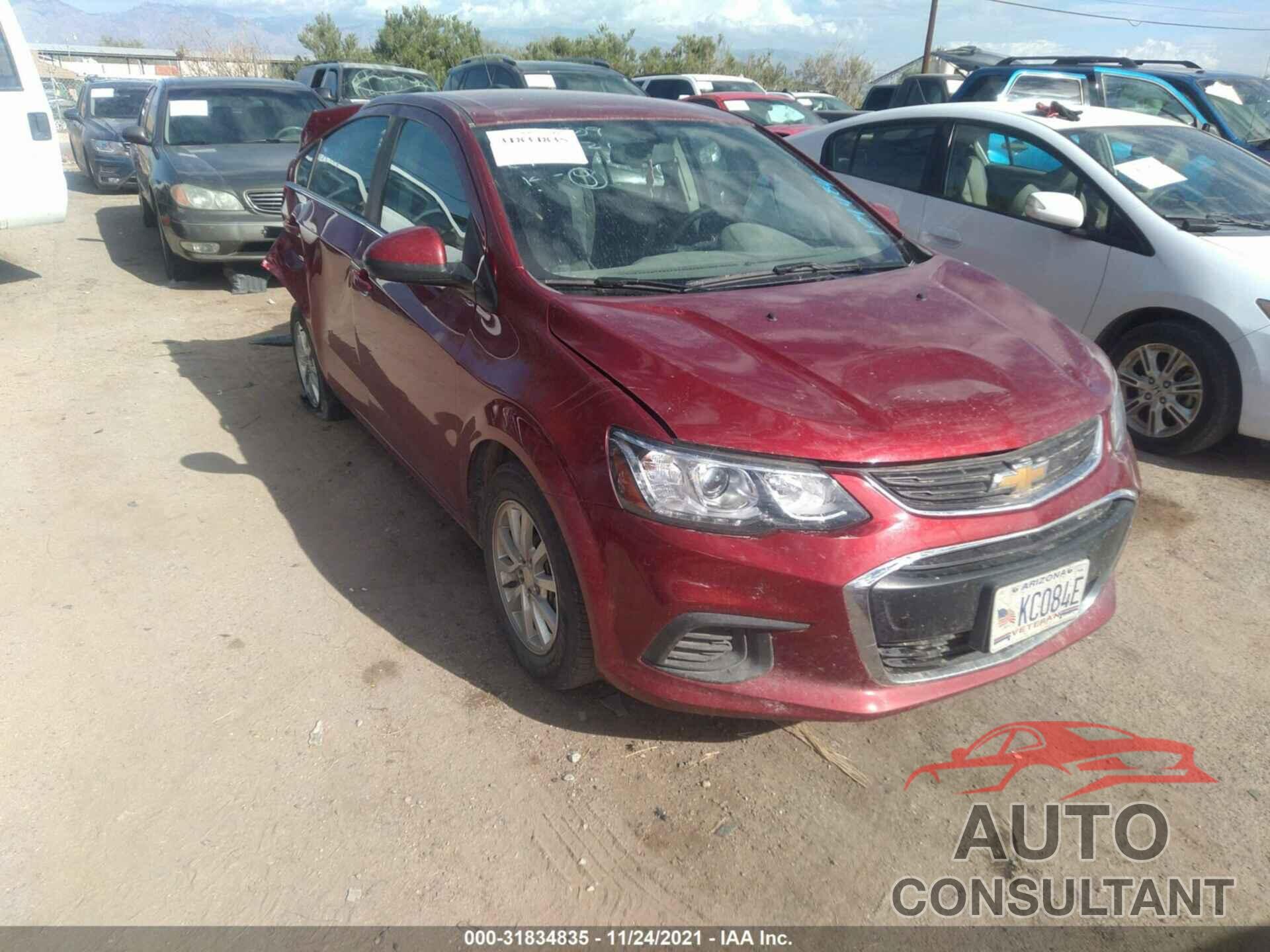 CHEVROLET SONIC 2019 - 1G1JD5SB9K4109484
