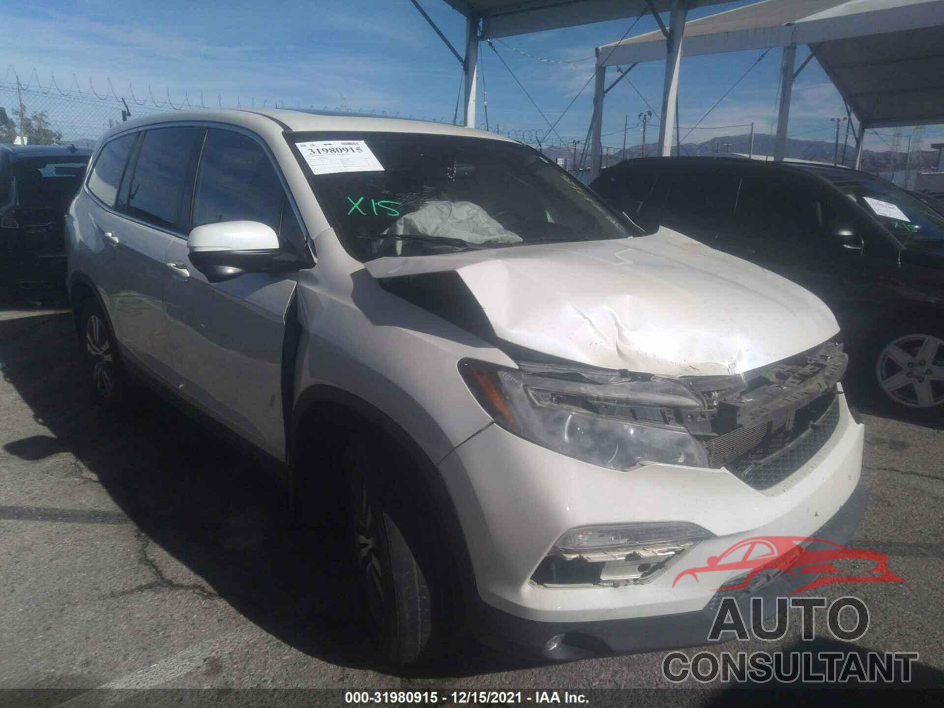 HONDA PILOT 2017 - 5FNYF5H53HB028340