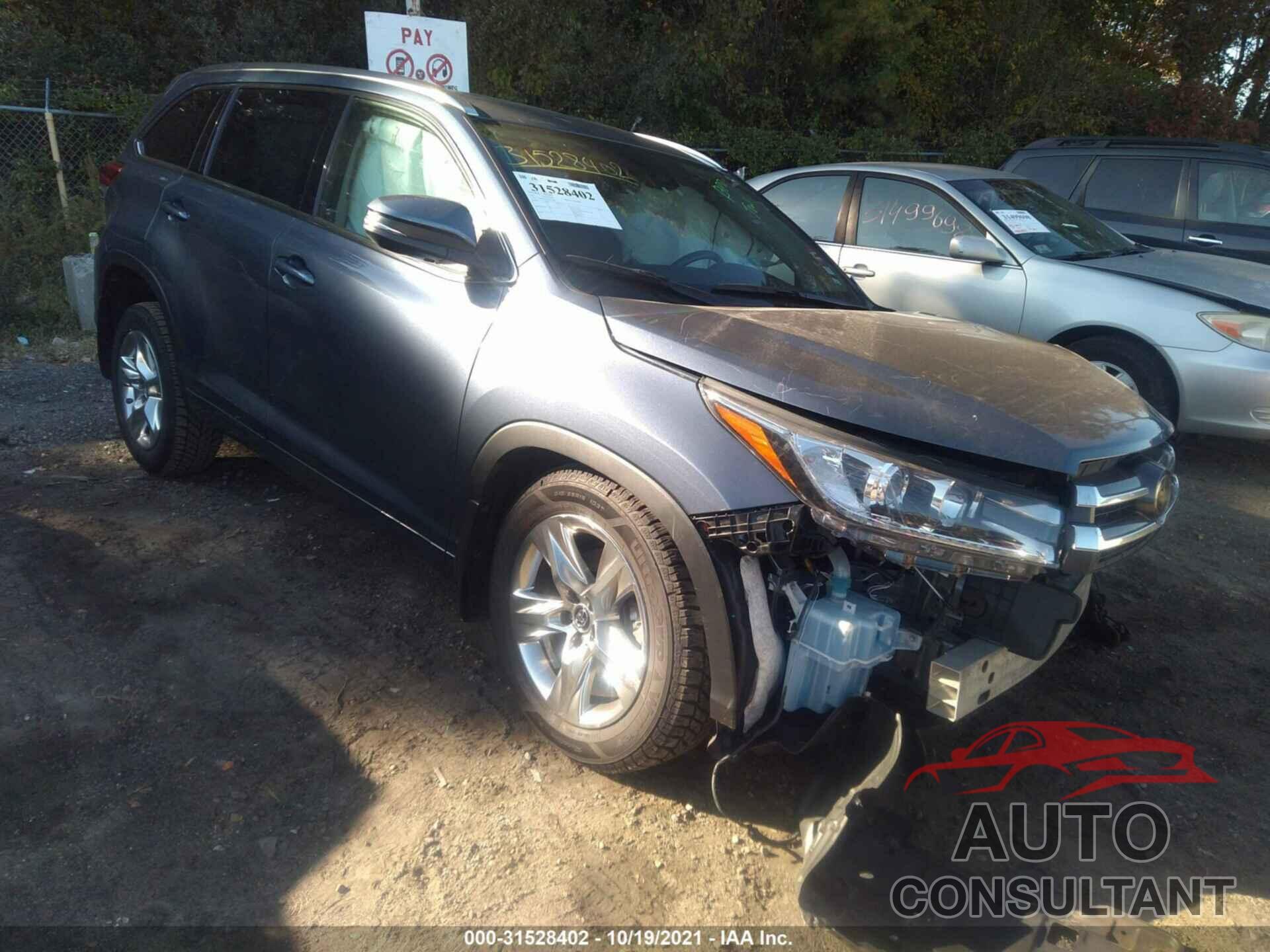 TOYOTA HIGHLANDER 2017 - 5TDDZRFH7HS414488