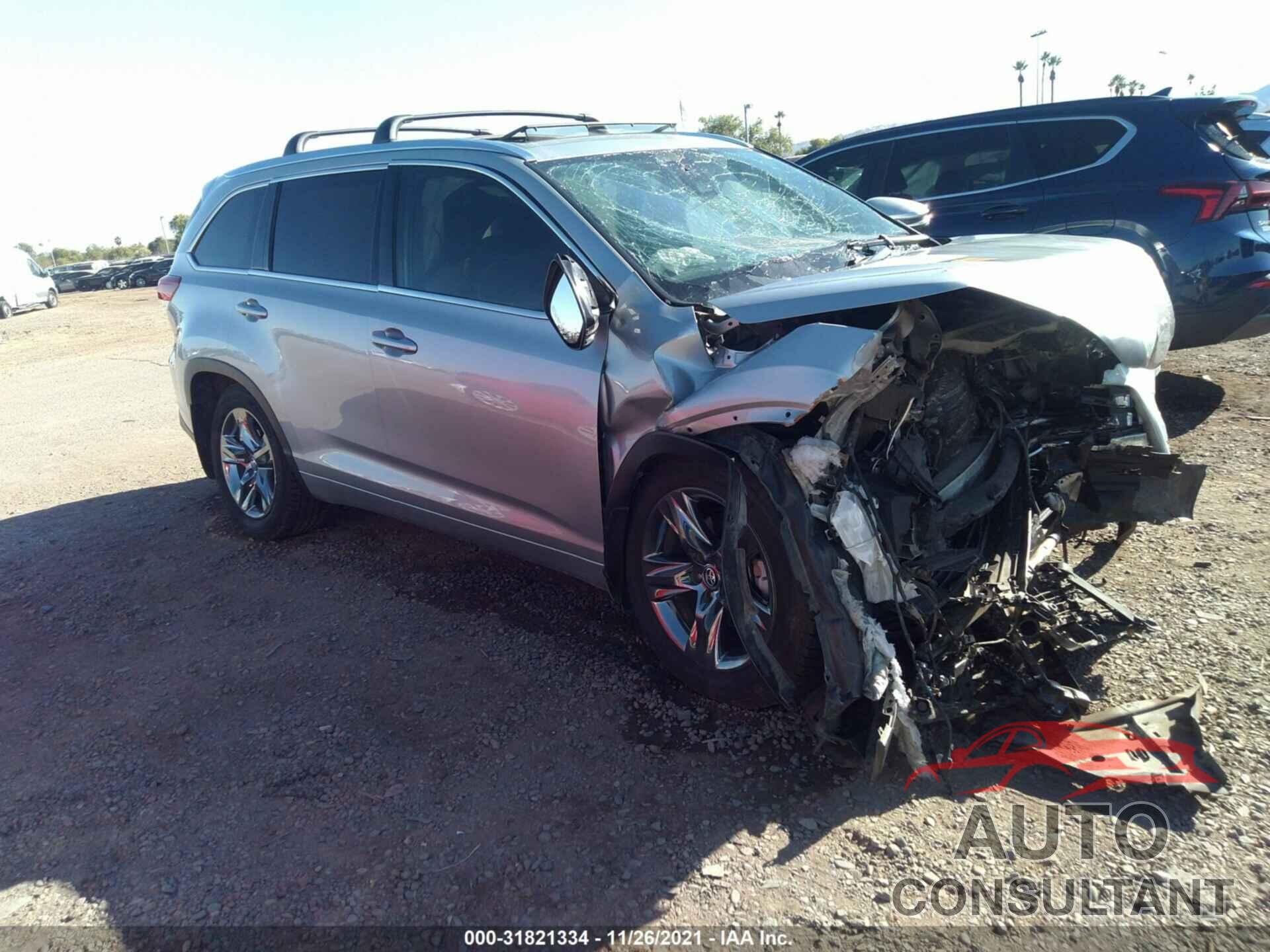 TOYOTA HIGHLANDER 2017 - 5TDDZRFH7HS377152